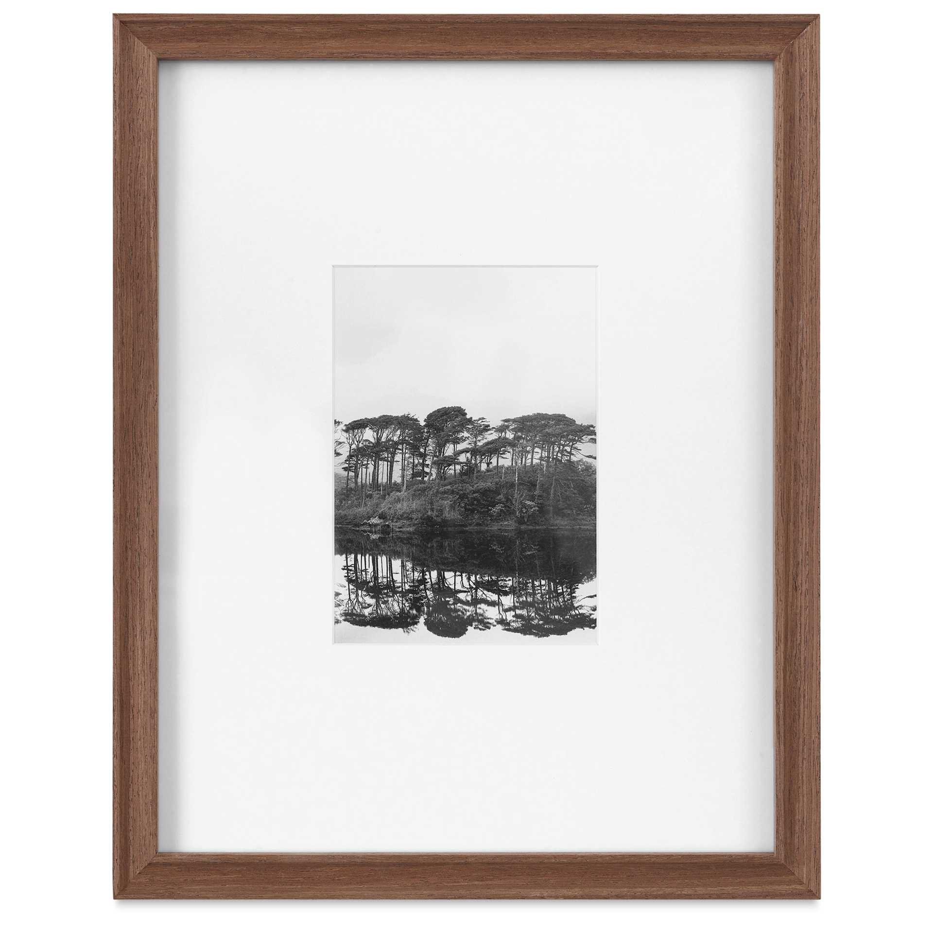 Blick Theo Frame with Mat - Walnut, 11" x 14" front