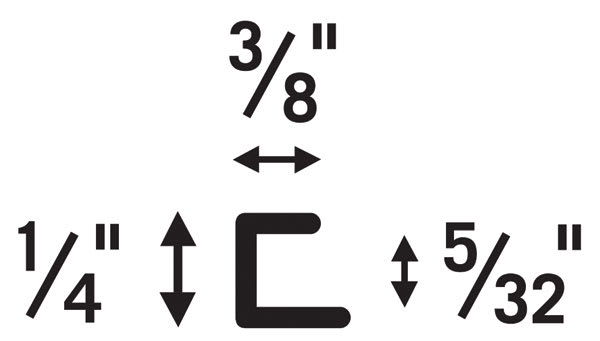 MCS Large Format Poster Frames - Chart showing dimensions of frame MCS Large Format Poster Frames - Chart showing dimensions of frame