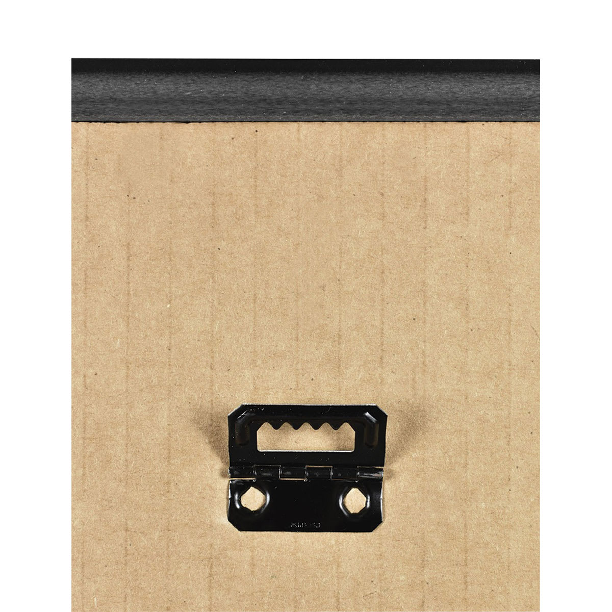 MCS Large Format Matte Poster Frame - 18" x 24" x 5/32", Black showing carboard back and hook