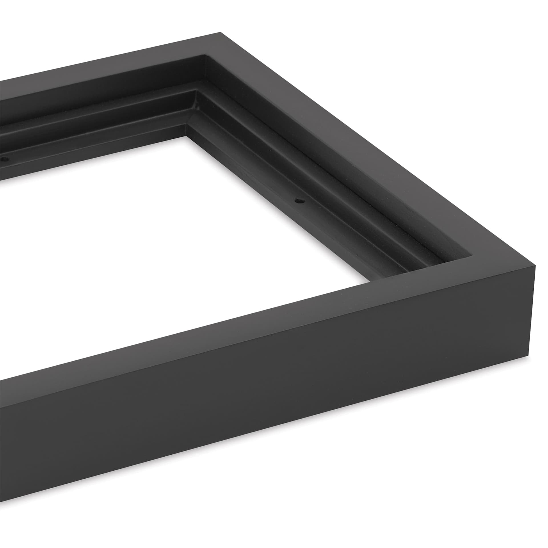 Blick Wood Floater Frames, corner of frame Blick Wood Floater Frames, corner of frame