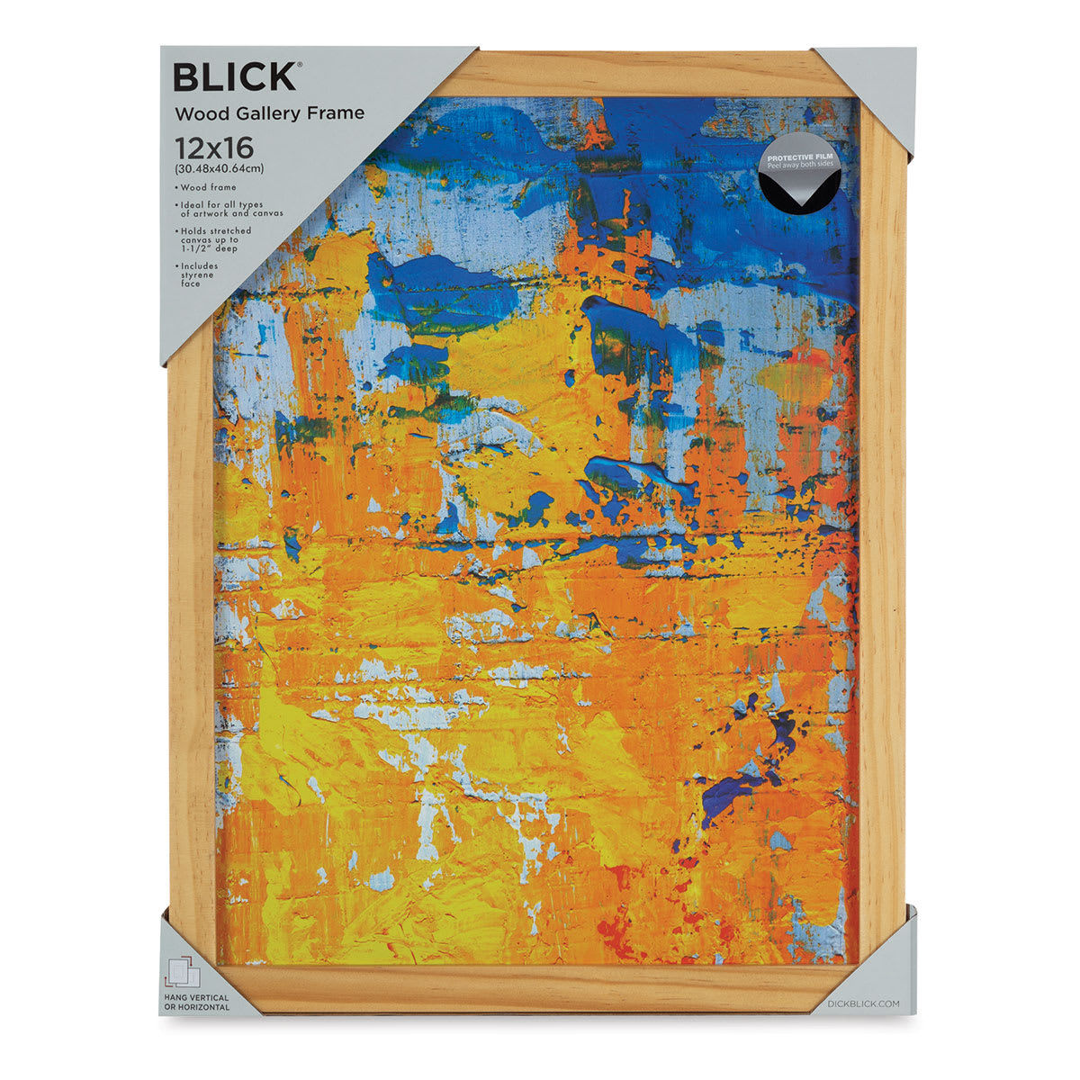 Blick Wood Gallery Frame - Natural, 12" x 16" in packaging
