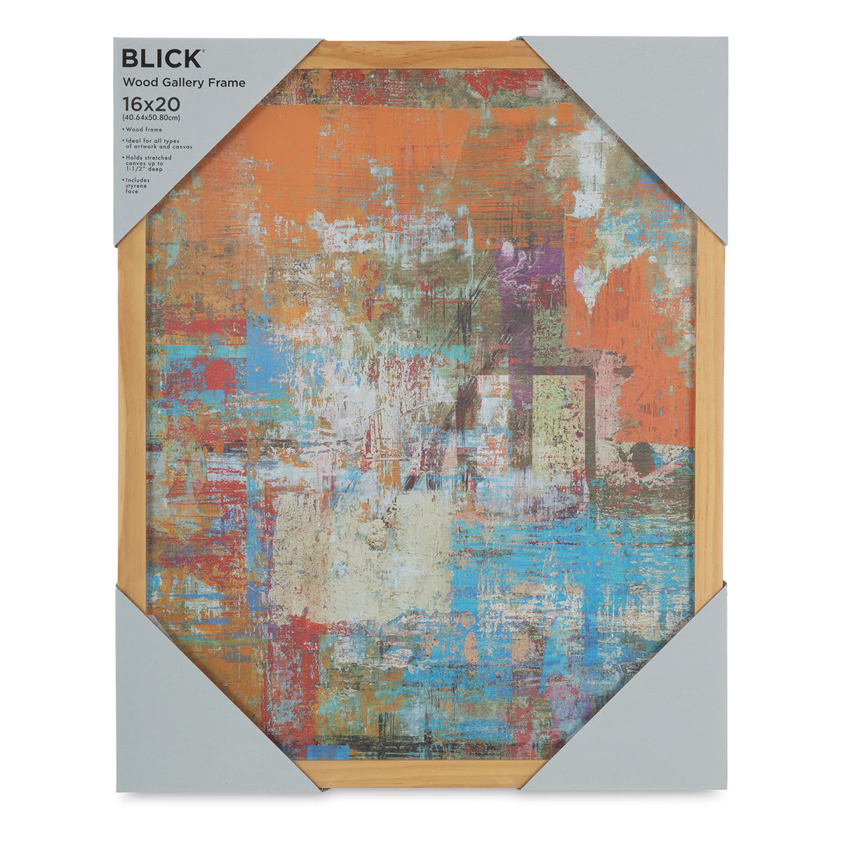 Blick Wood Gallery Frame - Natural, 16" x 20" in packaging