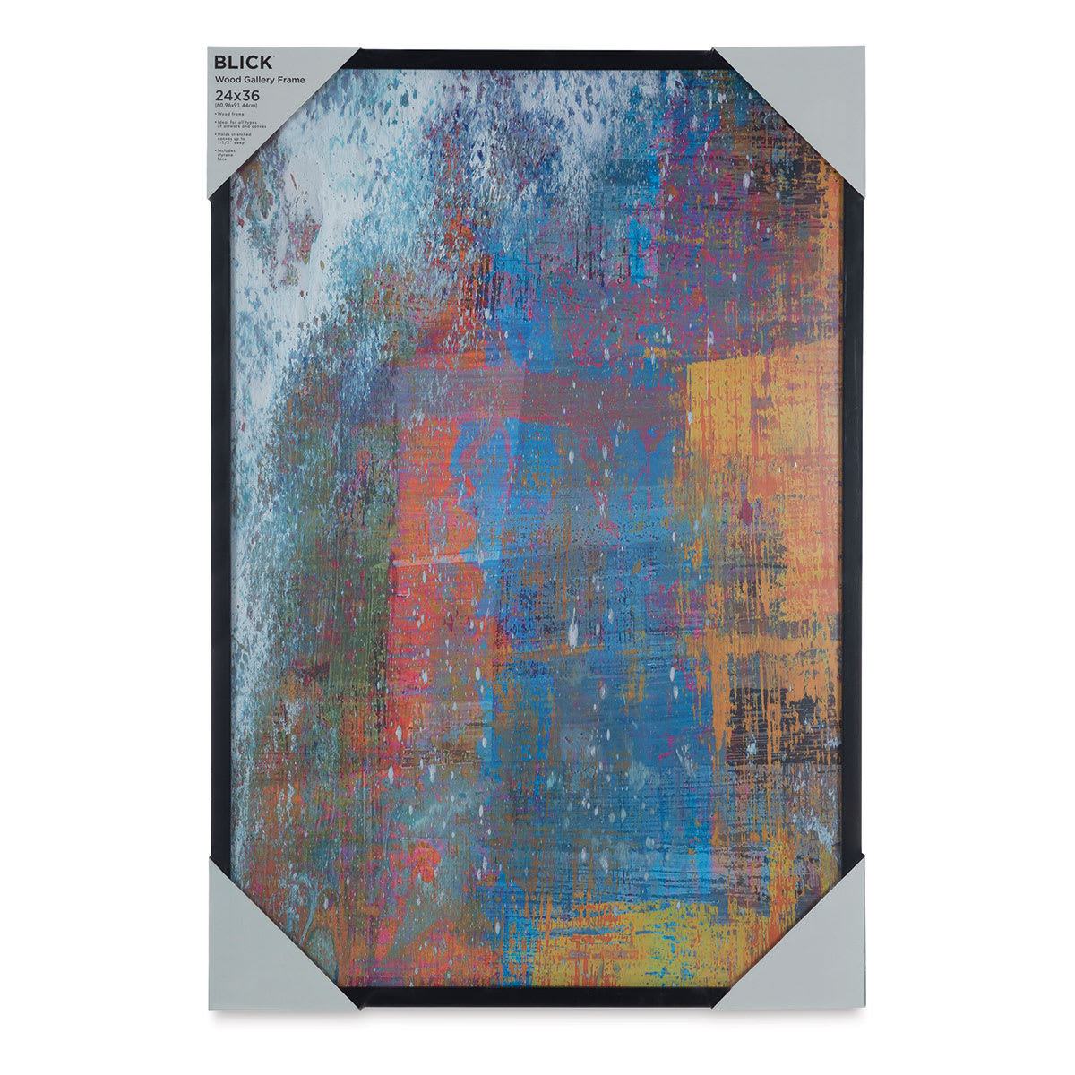 Blick Wood Gallery Frame - Black, 24" x 36" in packaging
