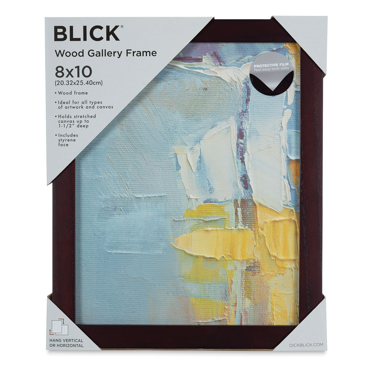 Blick Wood Gallery Frame - Walnut, 8" x 10" in packaging