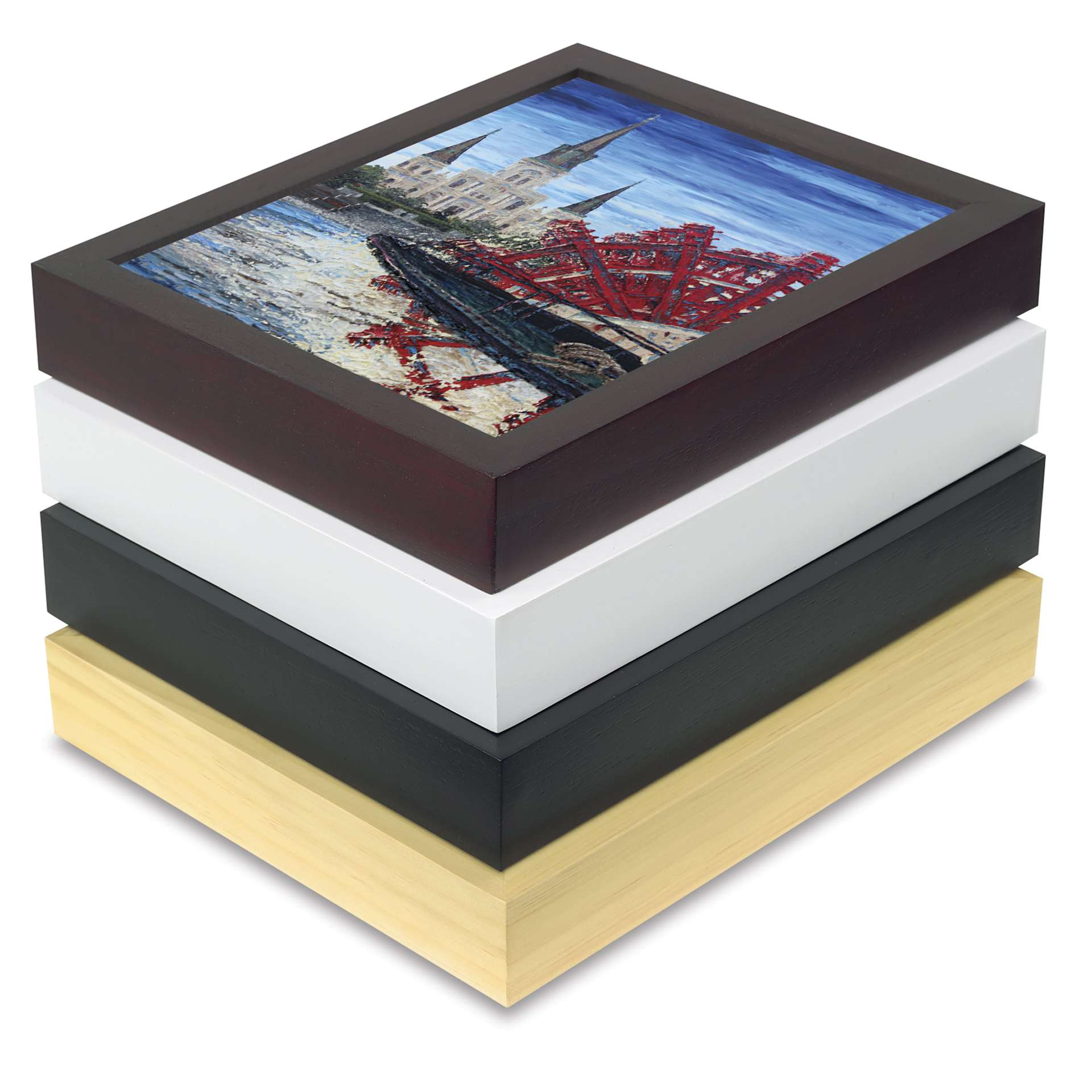 Blick Wood Gallery Frames, stacked on one another Blick Wood Gallery Frames, stacked on one another