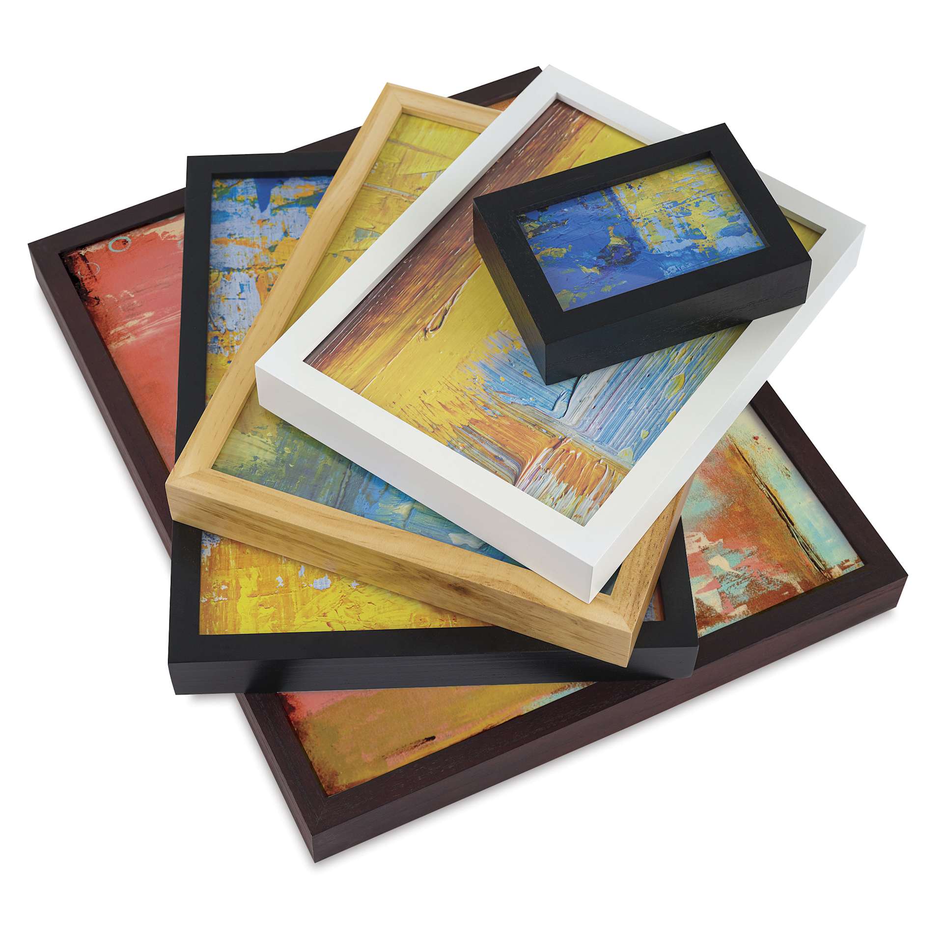 Blick Wood Gallery Frames, stacked on each other Blick Wood Gallery Frames, stacked on each other