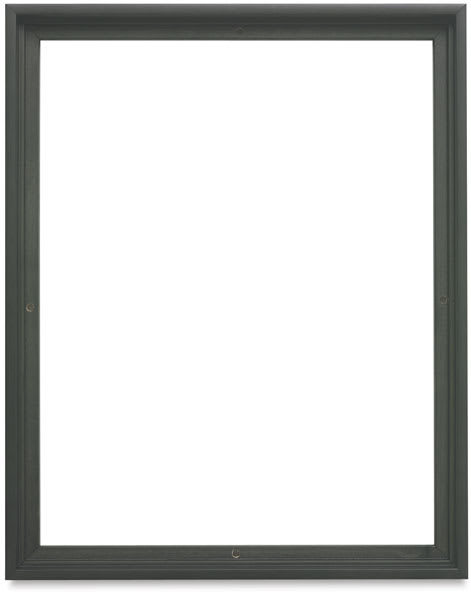 Blick Maplewood Floater Frames - Front view of Black Stain Frame