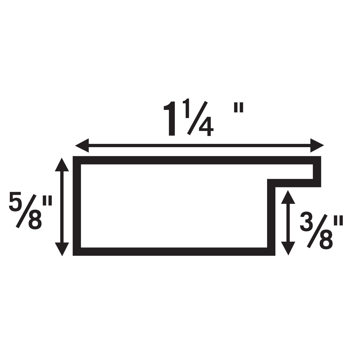 Blick Sheffield Frame cutaway drawing with dimensions. Blick Sheffield Frame cutaway drawing with dimensions.