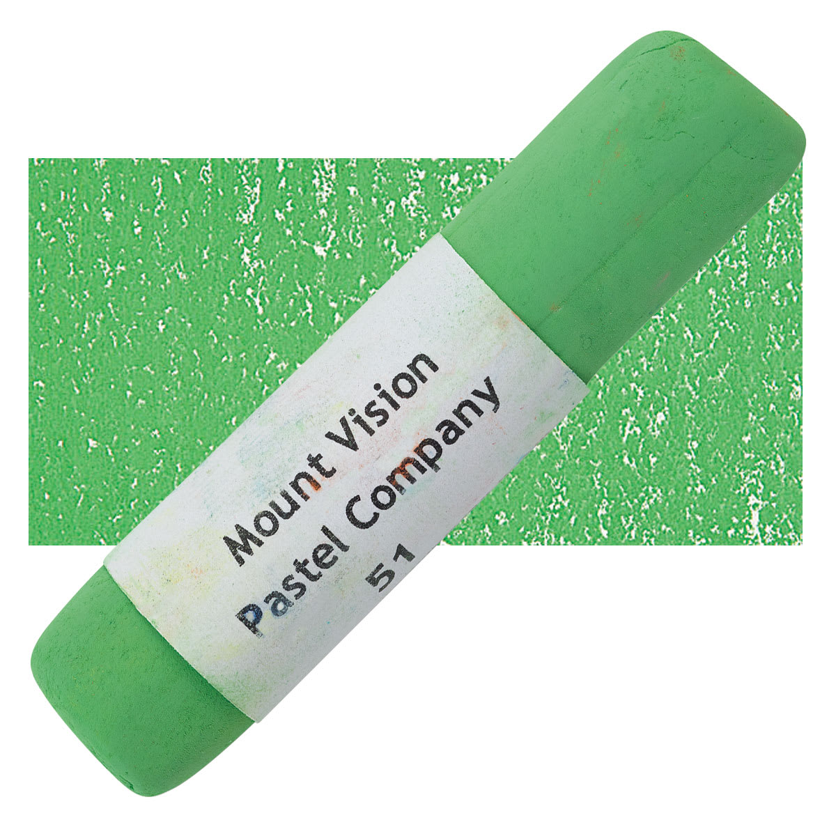 Mount Vision Handmade Pastel - Soft Chromium Oxide 51 pastel and swatch