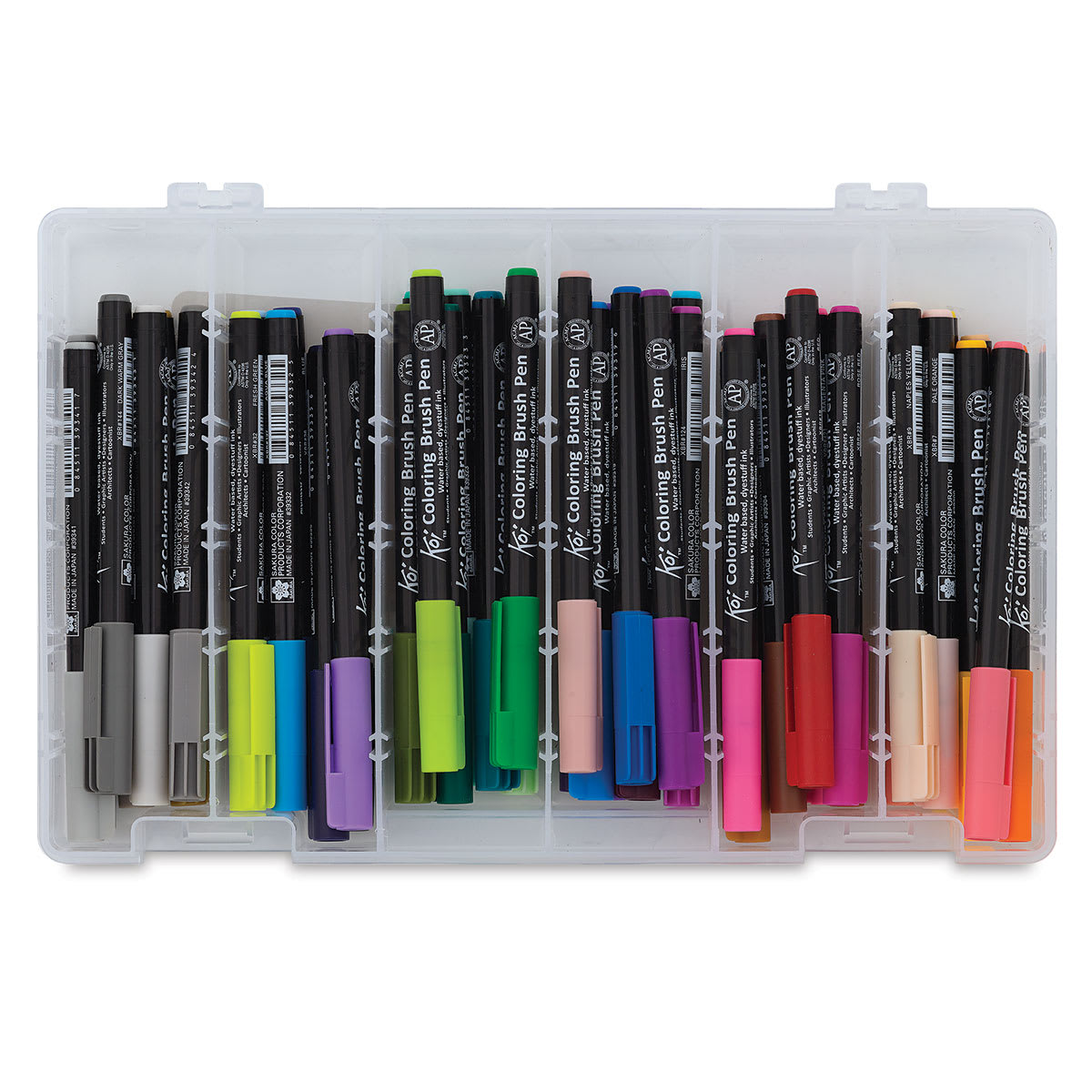Sakura Koi Coloring Brush Pens, Assorted - Set of 48 (Inside of Packaging) Sakura Koi Coloring Brush Pens, Assorted - Set of 48 (Inside of Packaging)