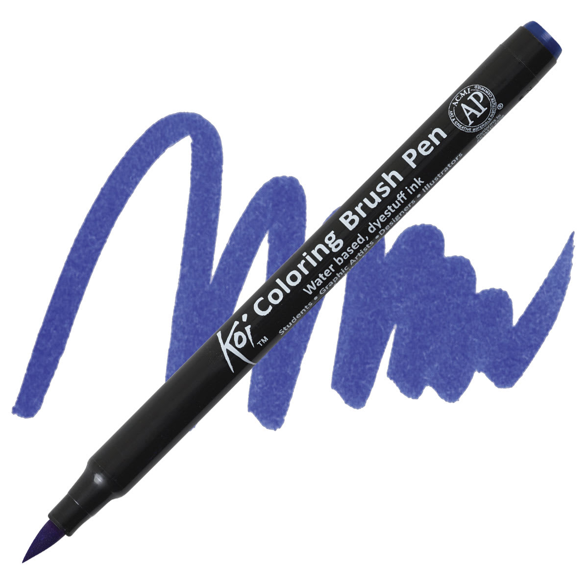 Sakura Koi Coloring Brush Pen - Blue pen and swatch
