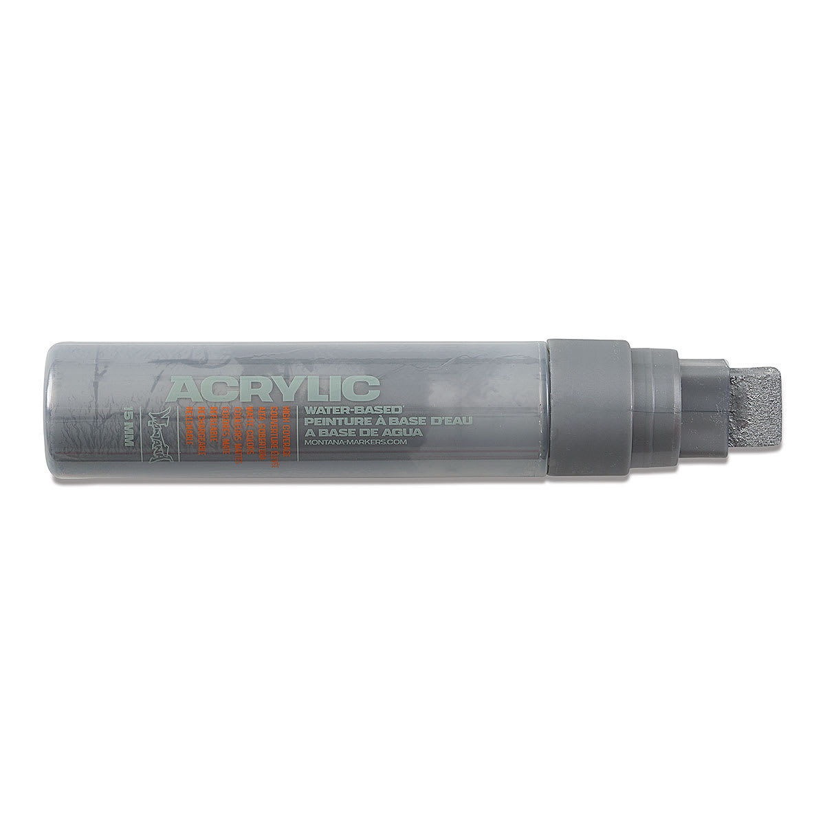 Montana Acrylic Marker - 15 mm Tip, Outline Silver (Metallic)