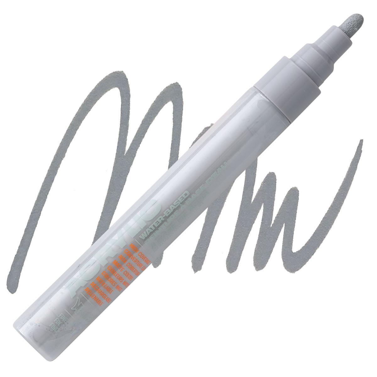 Montana Acrylic Marker - 2 mm Tip, Iron Curtain marker and swatch