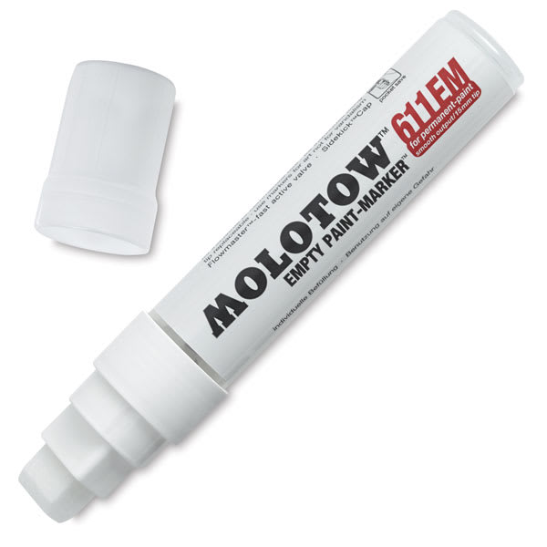 Molotow Empty Markers and Replacement Nibs - Empty Marker, Square Tip