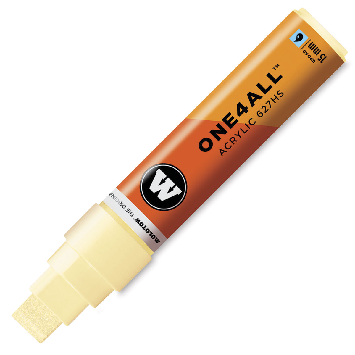 Molotow One4All Acrylic Marker - 15 mm Tip, Vanilla Pastel, Square Tip
