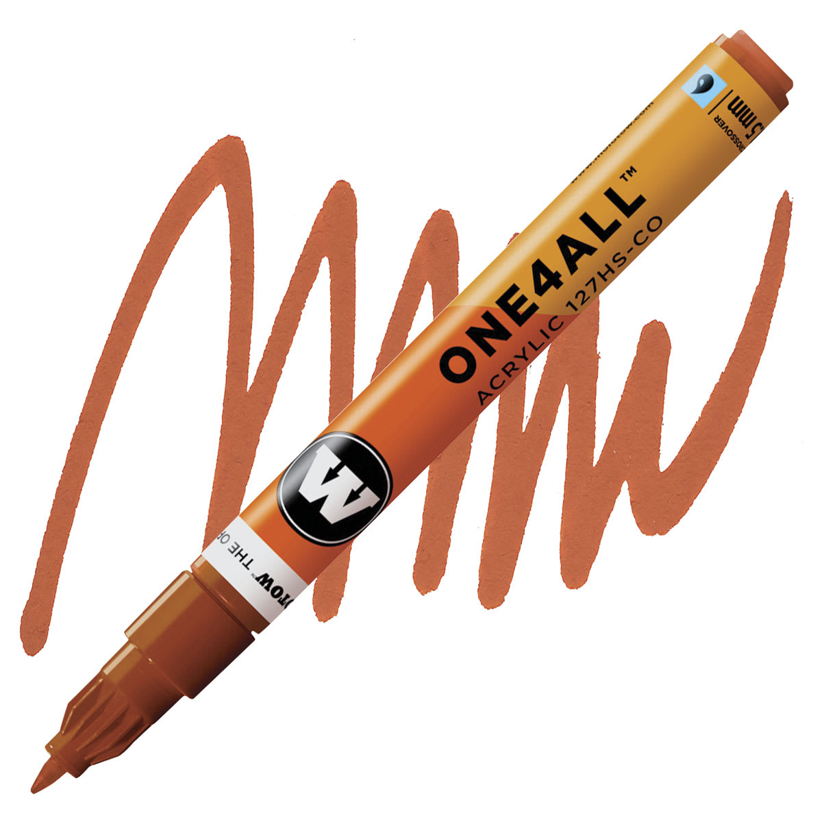Molotow One4All Acrylic Marker - 1.5 mm Tip, Lobster marker and swatch