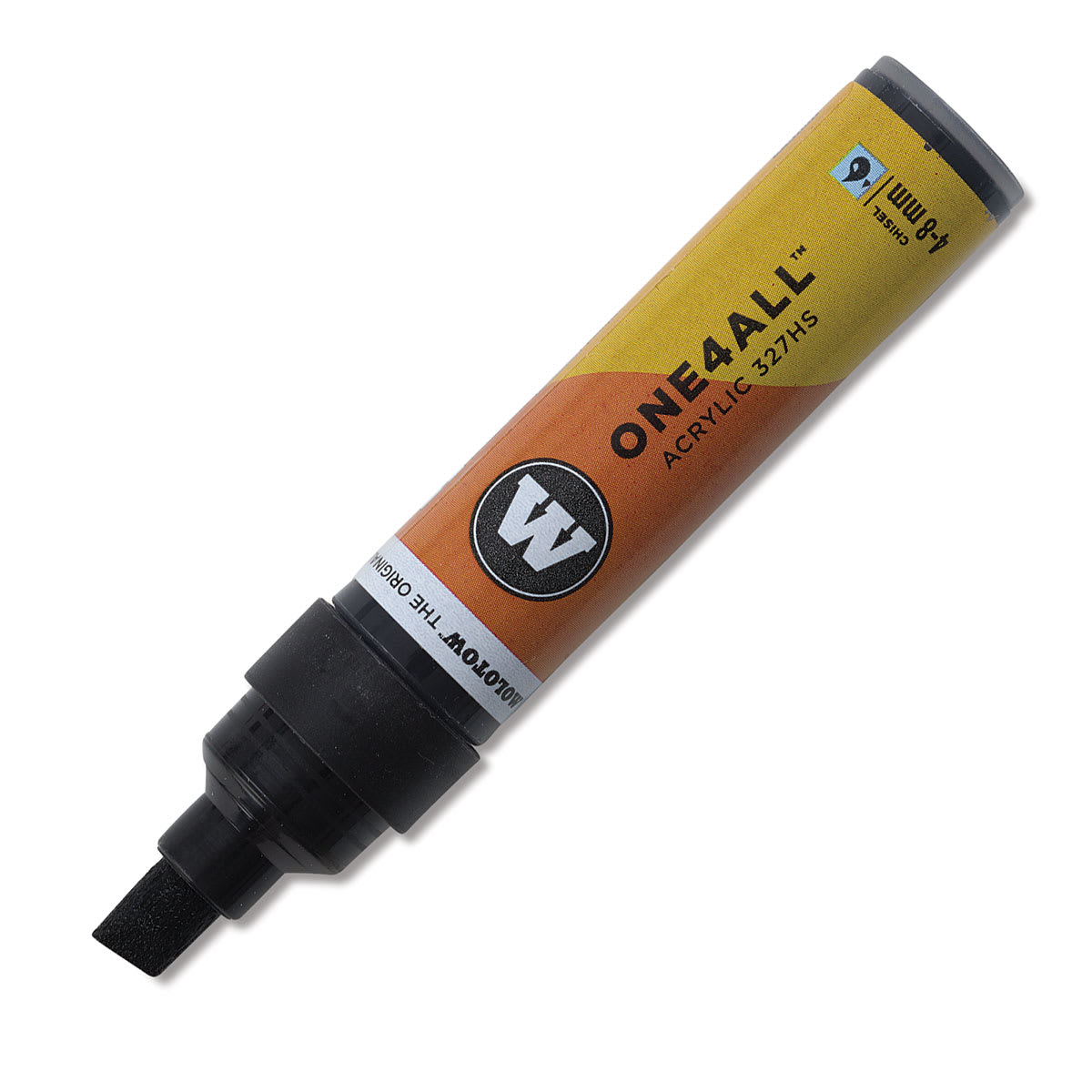 Molotow One4All Acrylic Marker - 4–8 mm Tip, Signal Black, Chisel Tip Molotow One4All Acrylic Marker - 4–8 mm Tip, Signal Black, Chisel Tip