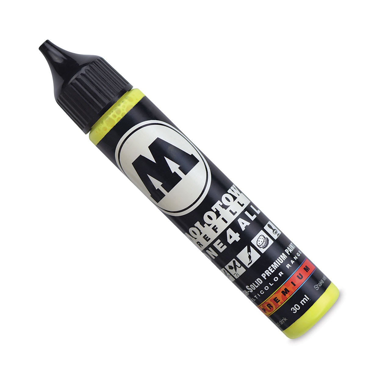 Molotow One4All Acrylic Marker Refill - 30 ml, Neon Yellow Fluorescent Molotow One4All Acrylic Marker Refill - 30 ml, Neon Yellow Fluorescent