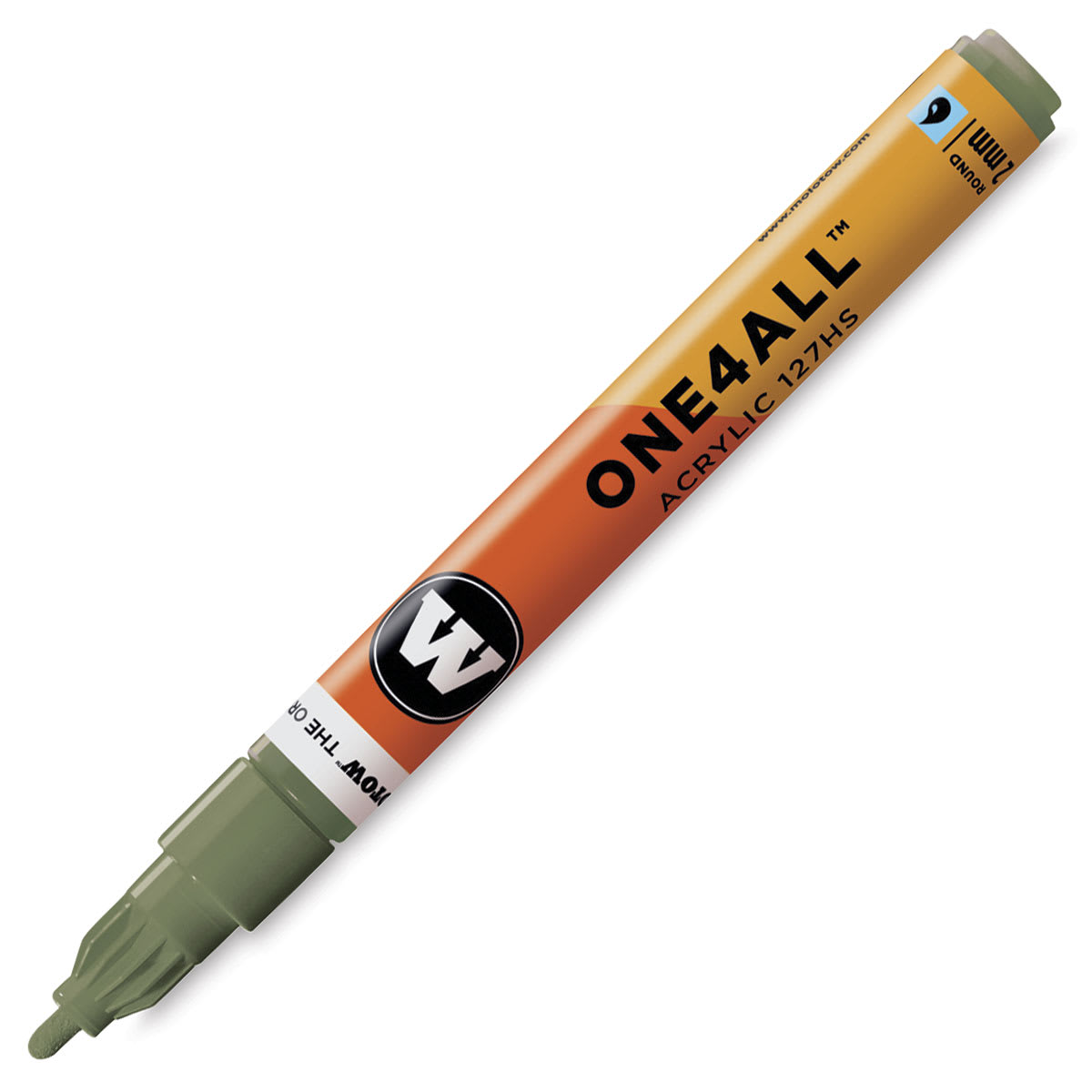 Molotow One4All Acrylic Marker - 2 mm Tip, Amazonas Light, Bullet Tip