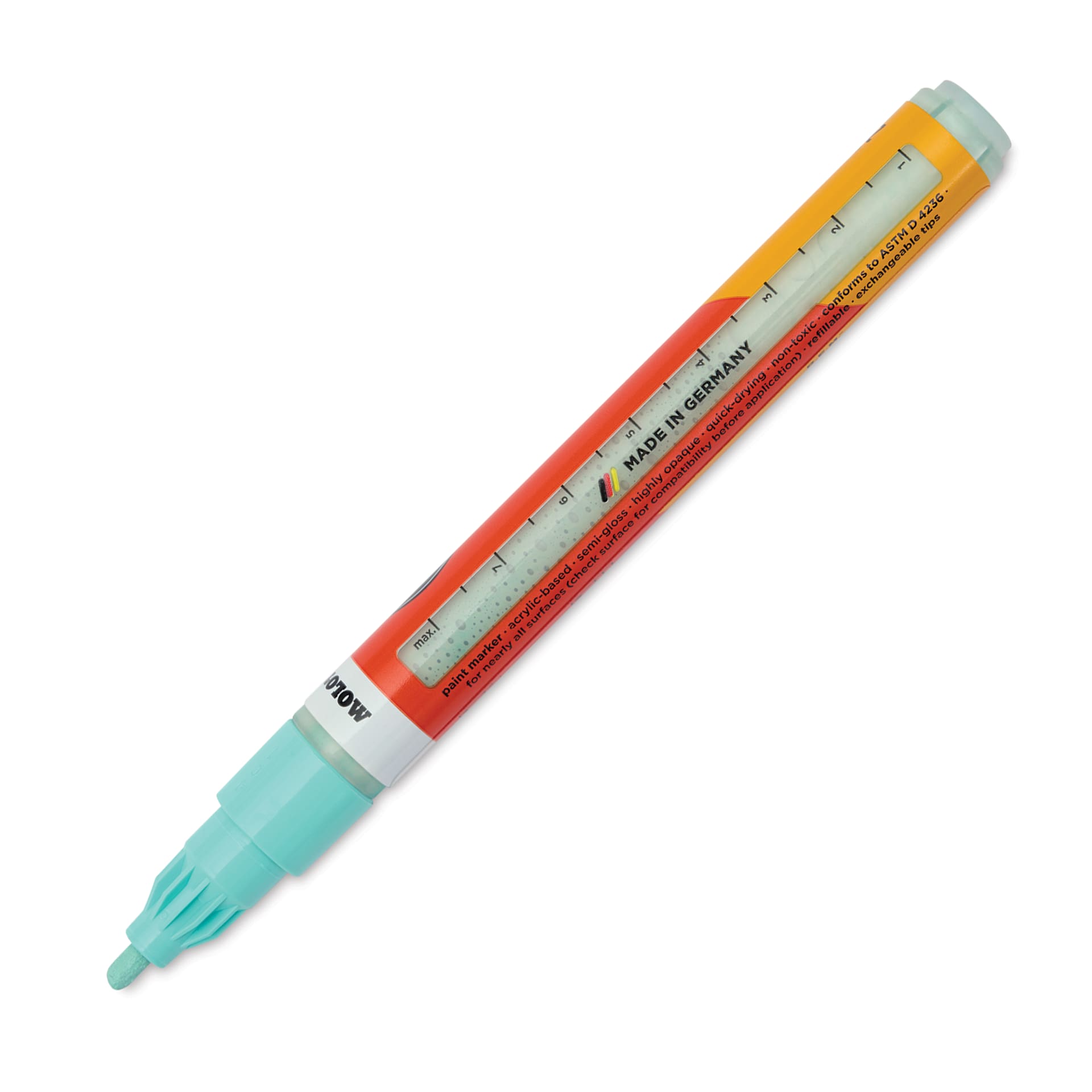 Molotow One4All Acrylic Marker - 2 mm Tip, Riviera Light, Bullet Tip, marker barrel