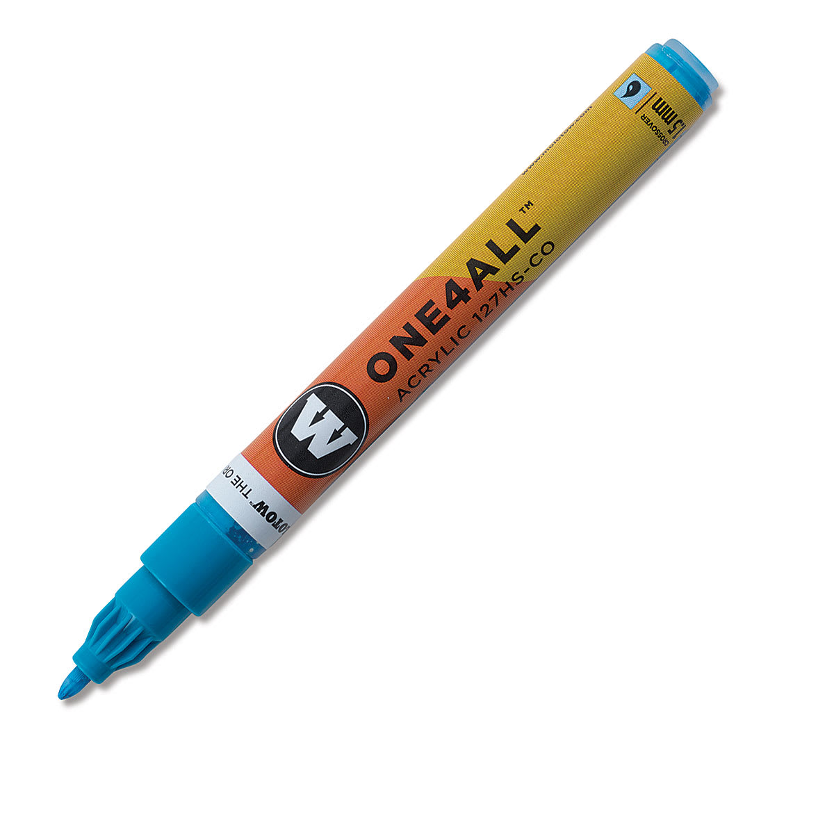 Molotow One4All Acrylic Marker - 1.5 mm Tip, Shock Blue Middle