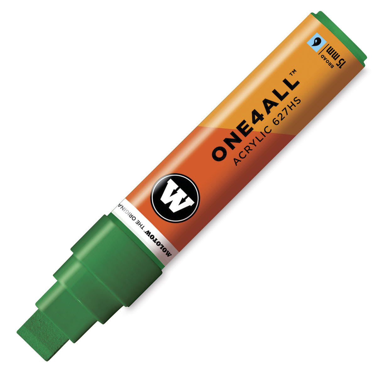 Molotow One4All Acrylic Marker - 15 mm Tip , Mister Green, Square Tip