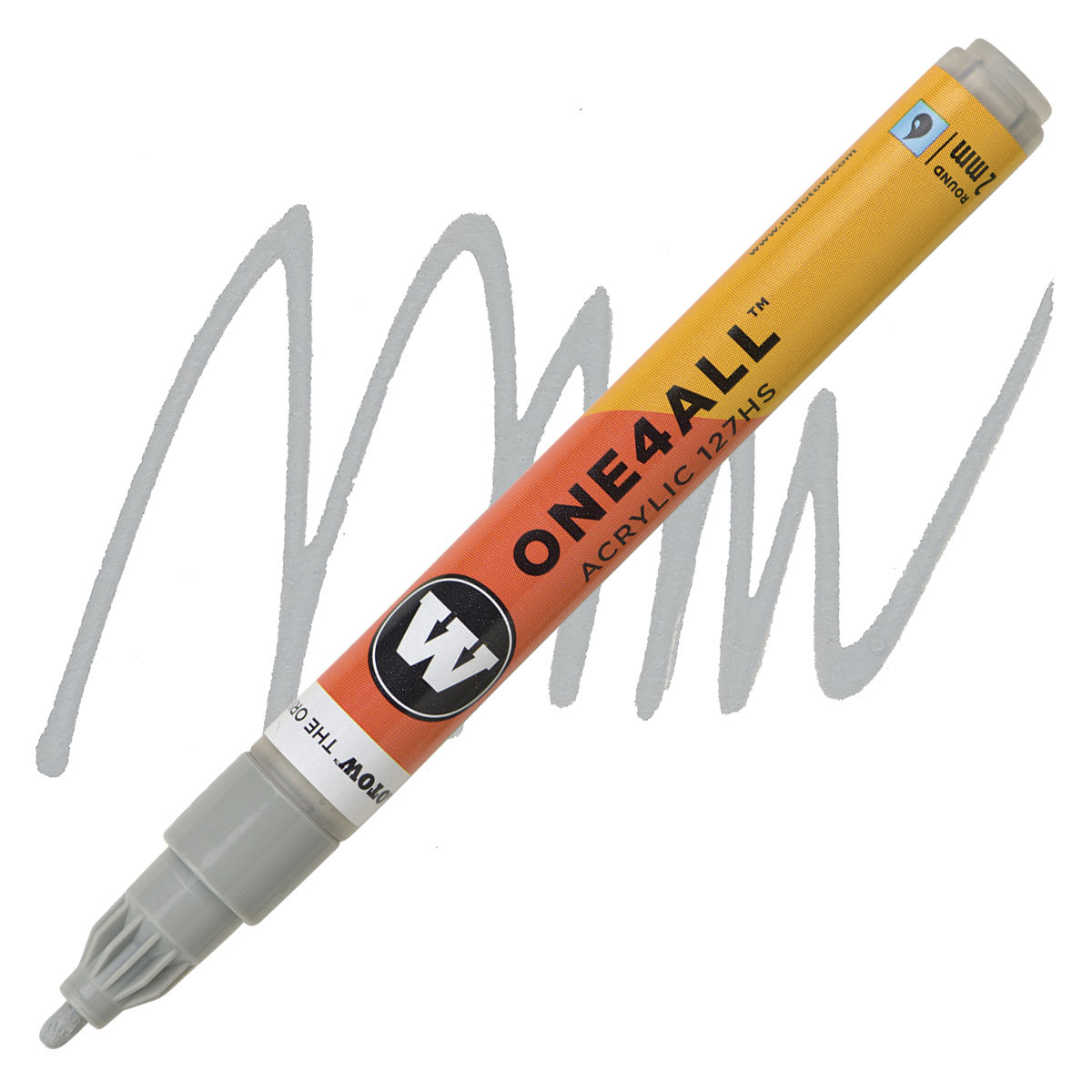 Molotow One4All Acrylic Marker - 2 mm, Grey Blue Light marker and swatch Molotow One4All Acrylic Marker - 2 mm, Grey Blue Light marker and swatch