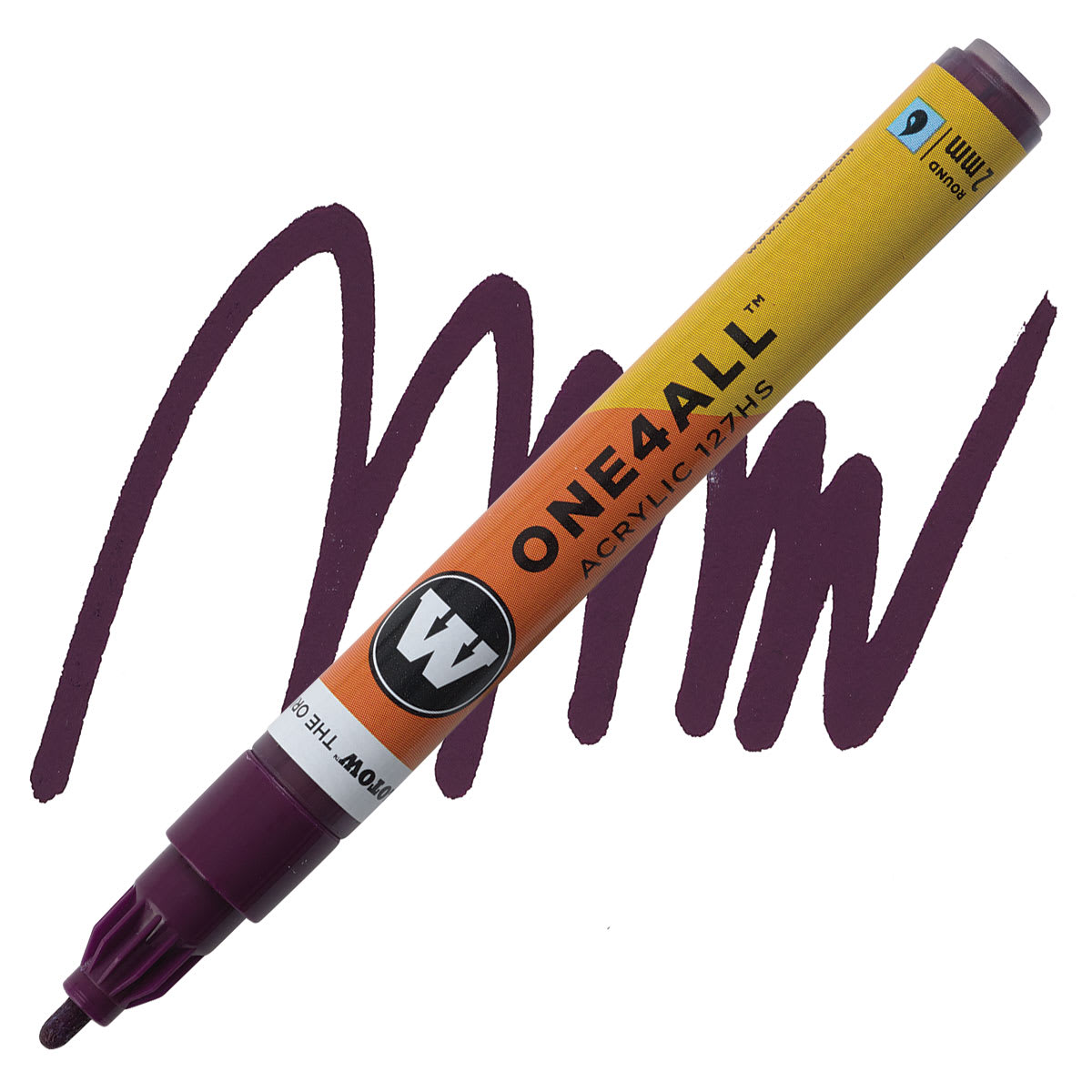 Molotow One4All Acrylic Marker - 2 mm, Purple Violet marker and swatch Molotow One4All Acrylic Marker - 2 mm, Purple Violet marker and swatch