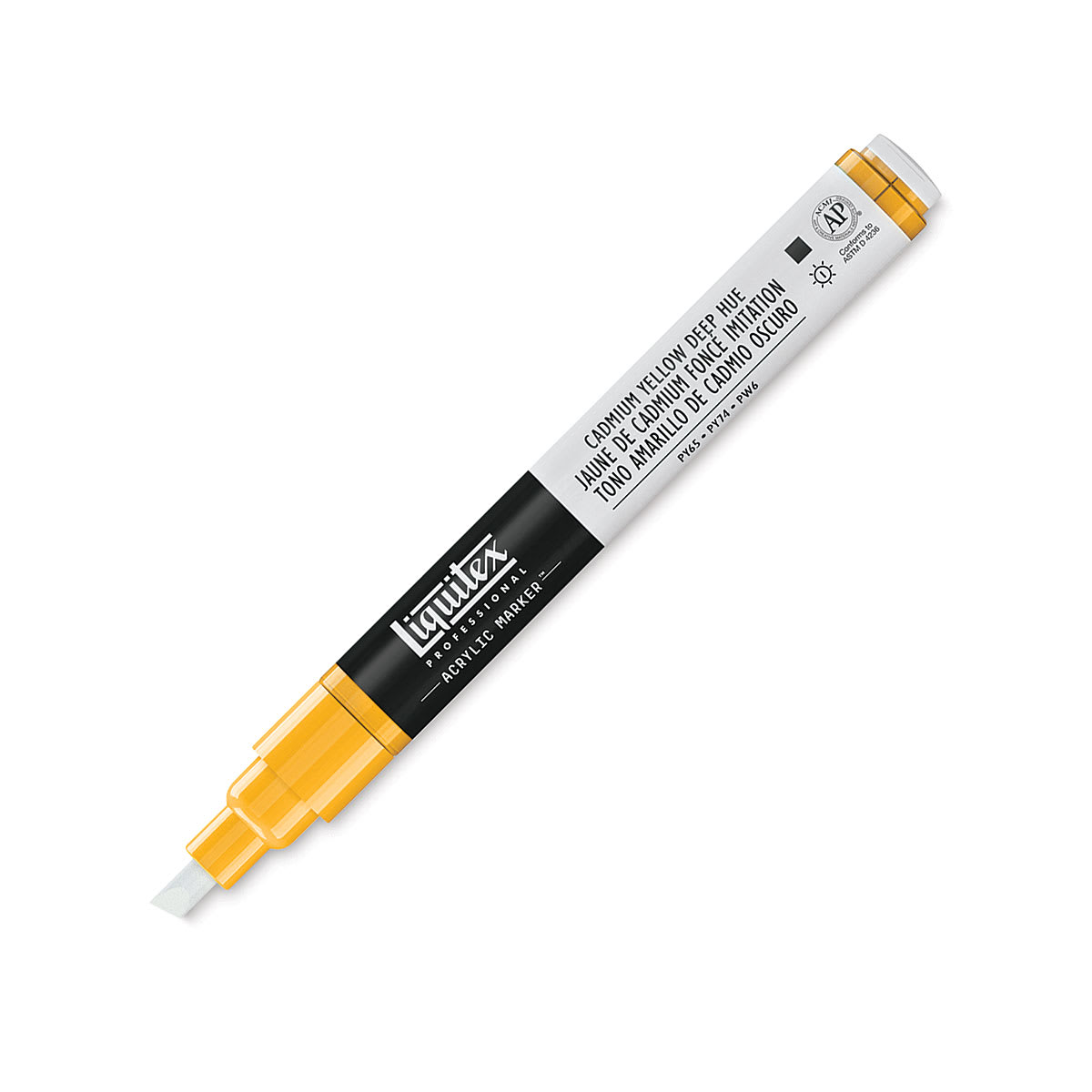 Liquitex Paint Marker - Cadmium Yellow Deep Hue, 2mm Tip