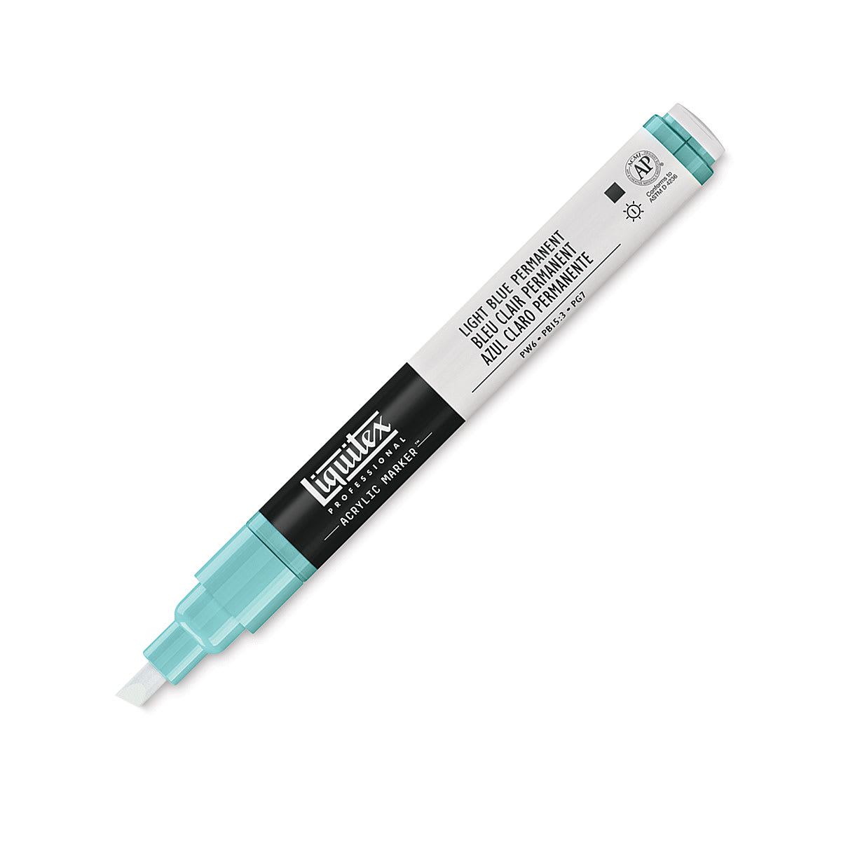 Liquitex Paint Marker - Light Blue Permanent, 2mm Tip