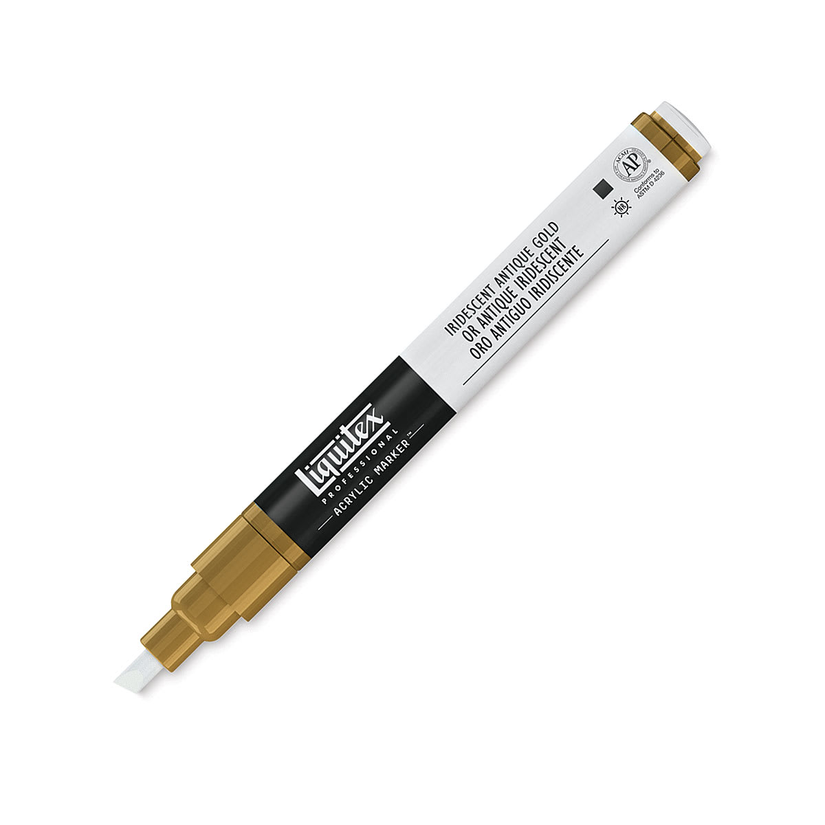 Liquitex Paint Marker - Iridescent Antique Gold, 2mm Tip