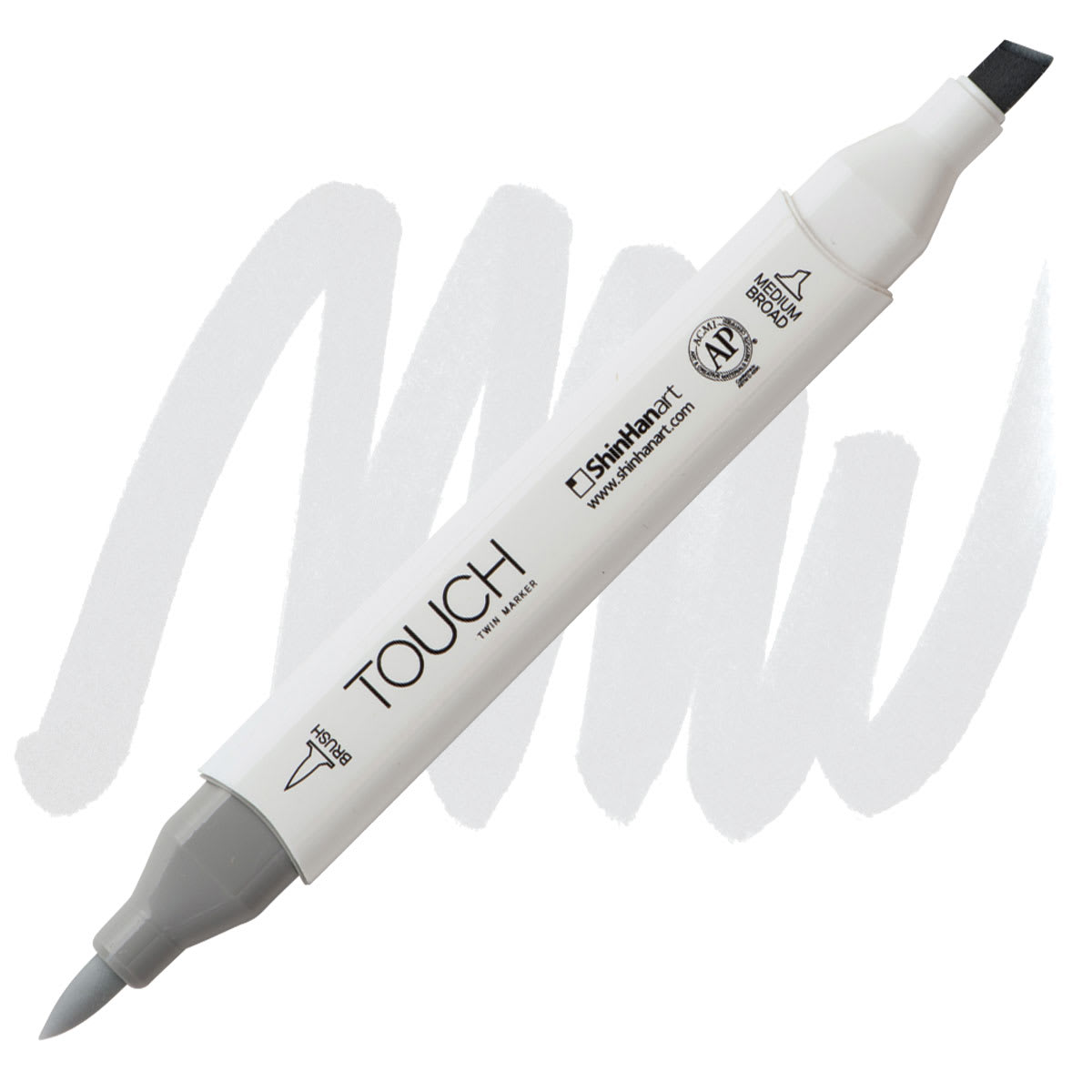 Shinhan Touch Twin Brush Marker - Blue Grey 1 BG1 marker and swatch