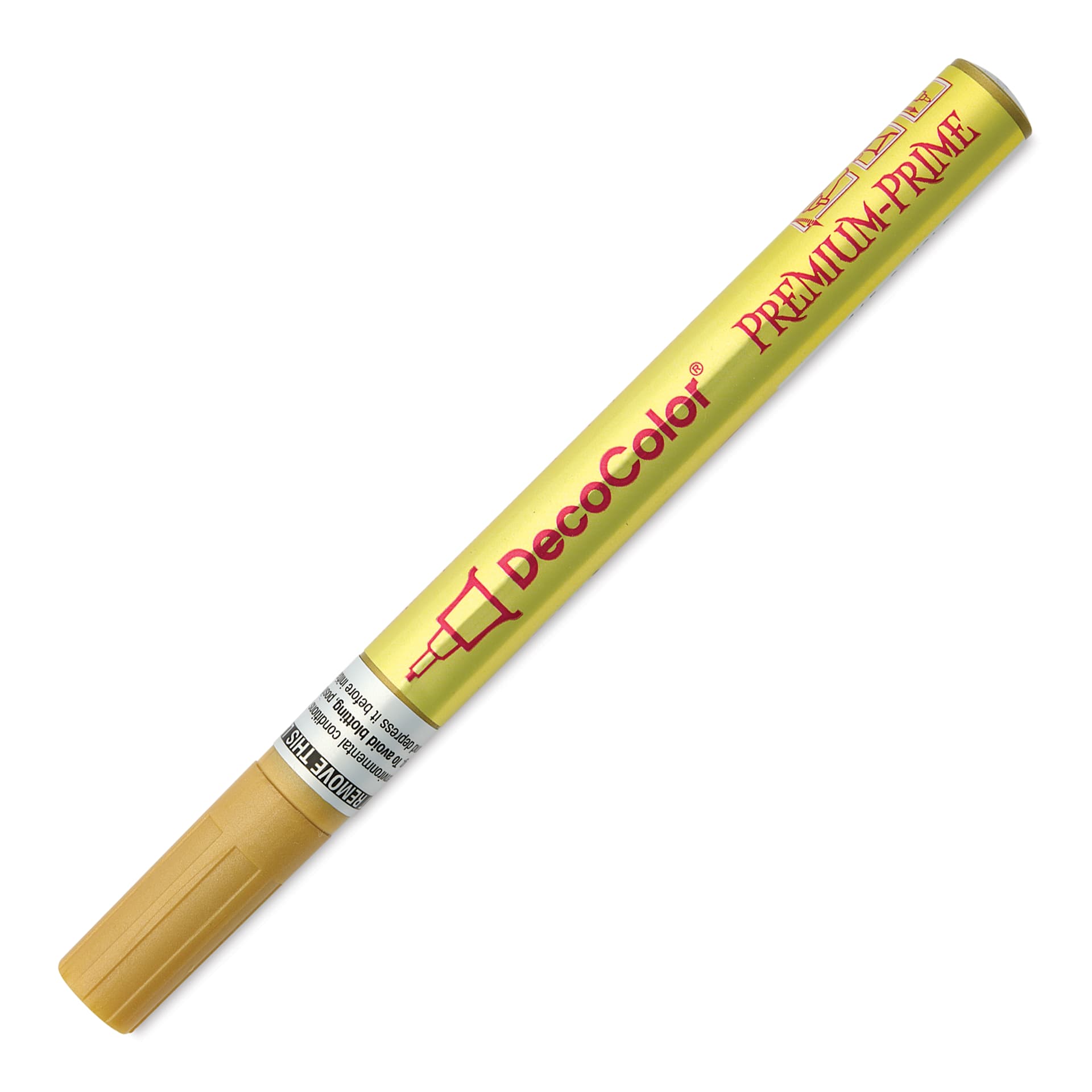 DecoColor Premium Paint Marker - Gold, Extra Fine, cap on