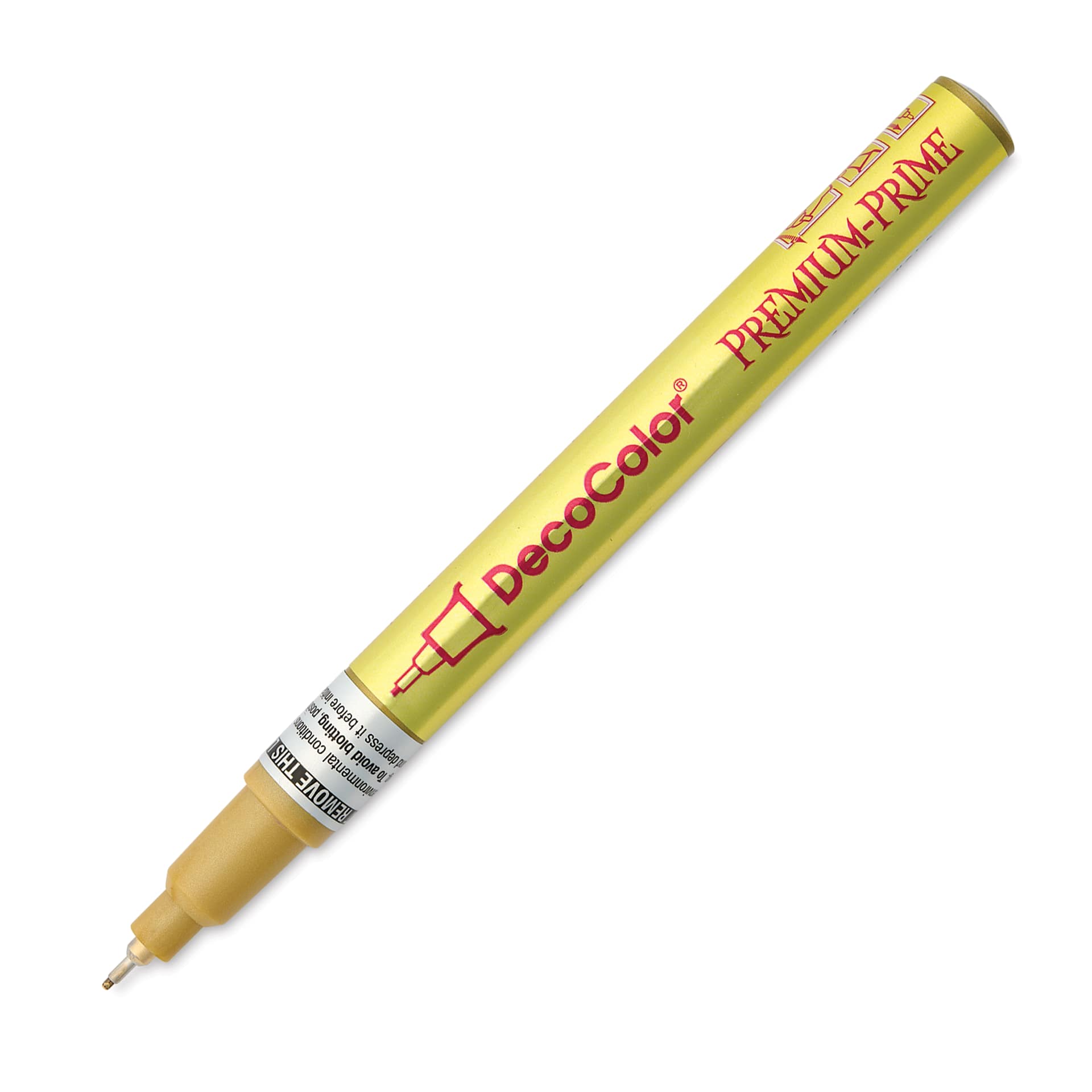 DecoColor Premium Paint Marker - Gold, Extra Fine, cap off