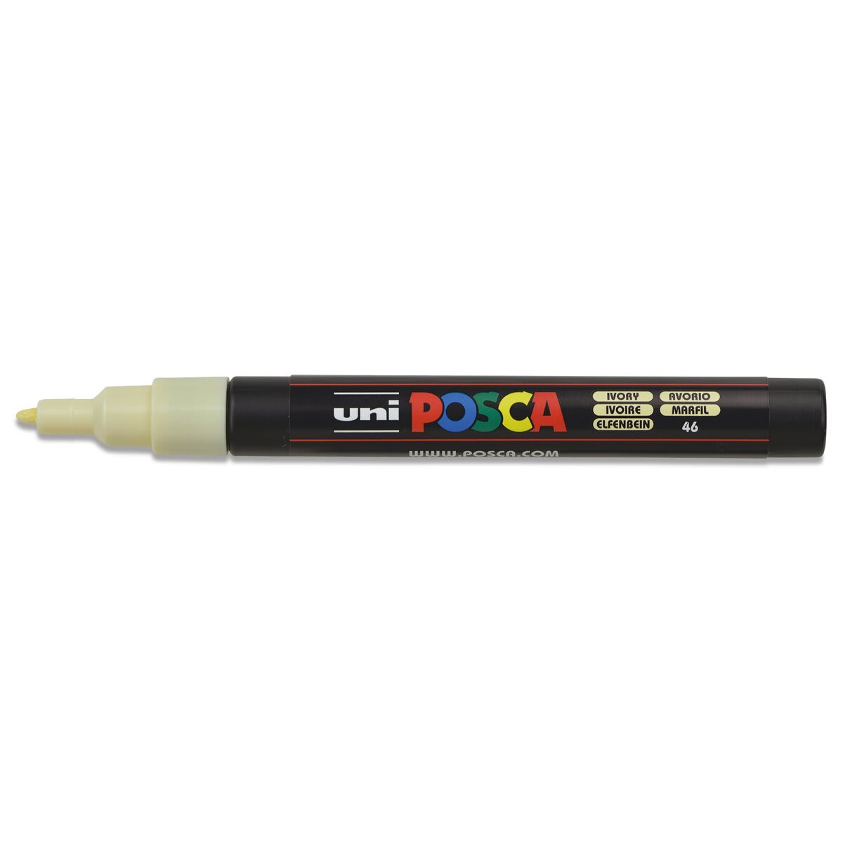 Posca Paint Marker - Ivory, Fine, Bullet Tip, 0.9 mm - 1.3 mm