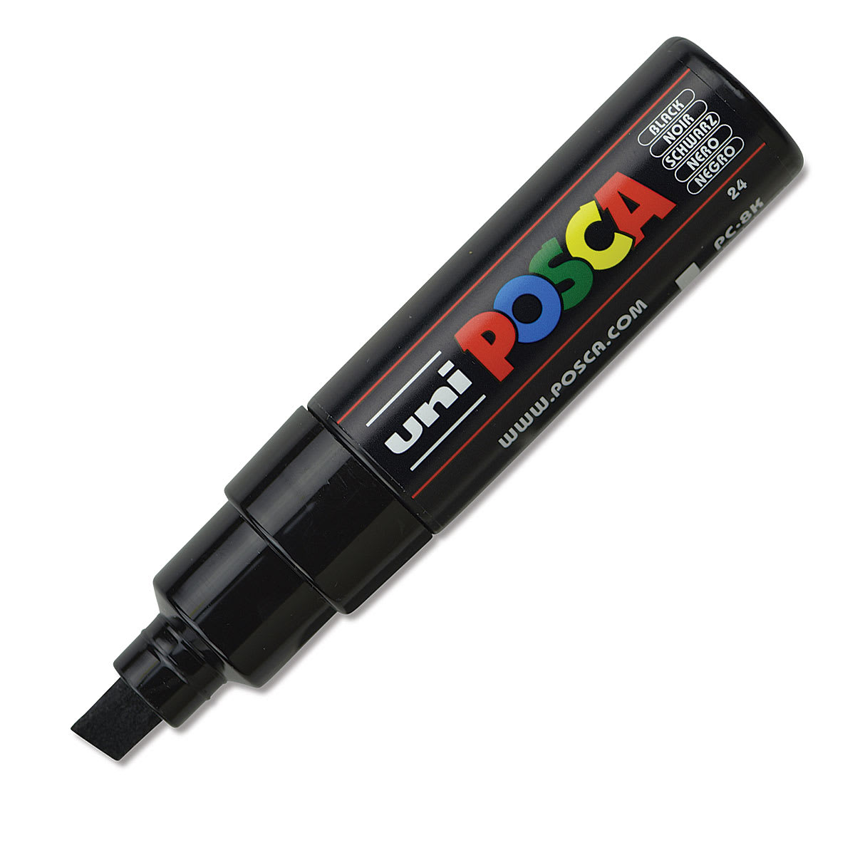 Posca Paint Marker - Black, Broad Chisel, 8 mm
