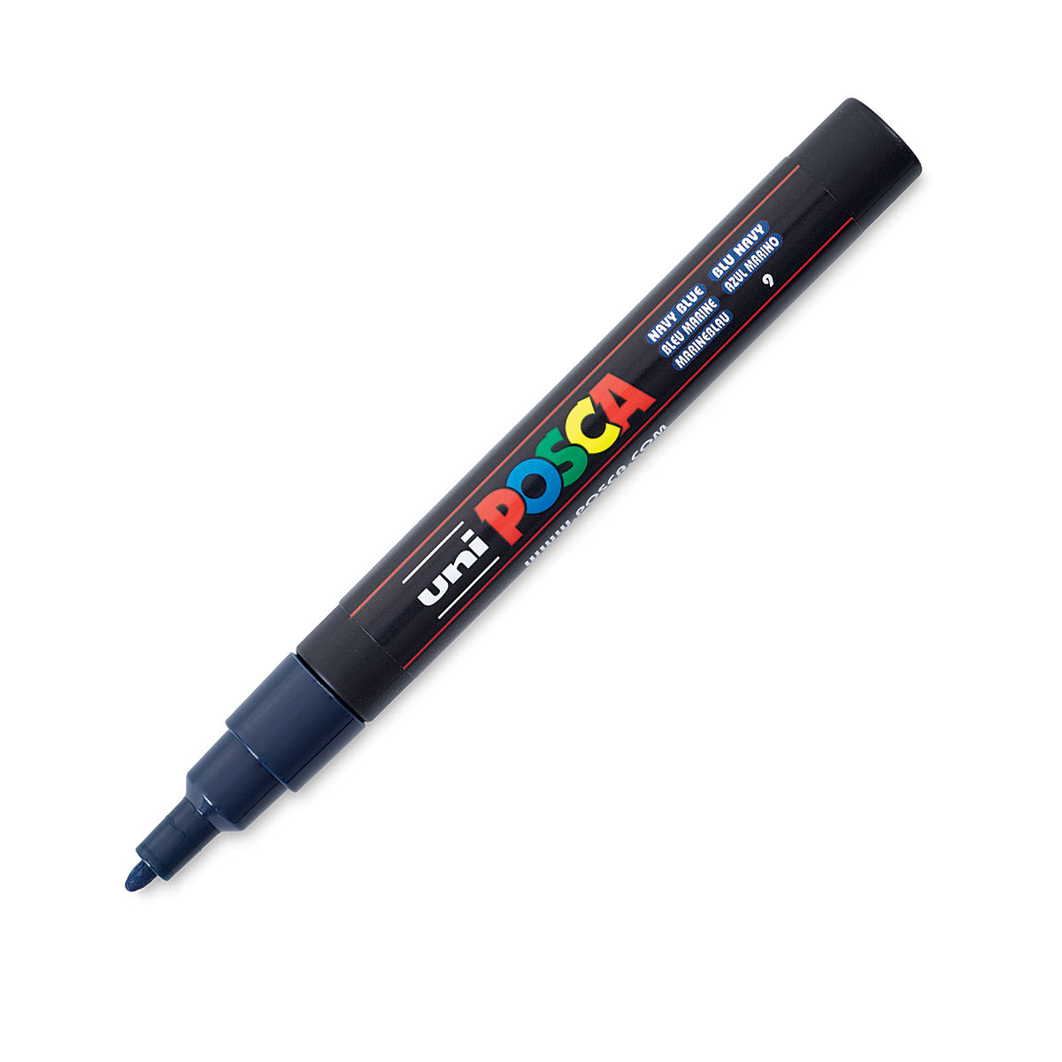 Posca Paint Marker - Navy Blue, Fine, Bullet Tip, 0.9 mm - 1.3 mm