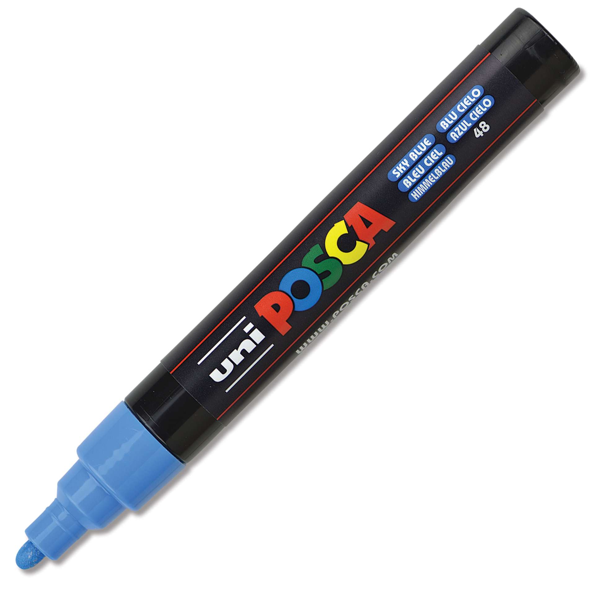 Uni Posca Paint Marker - Sky Blue, Bullet Tip, 2.5 mm