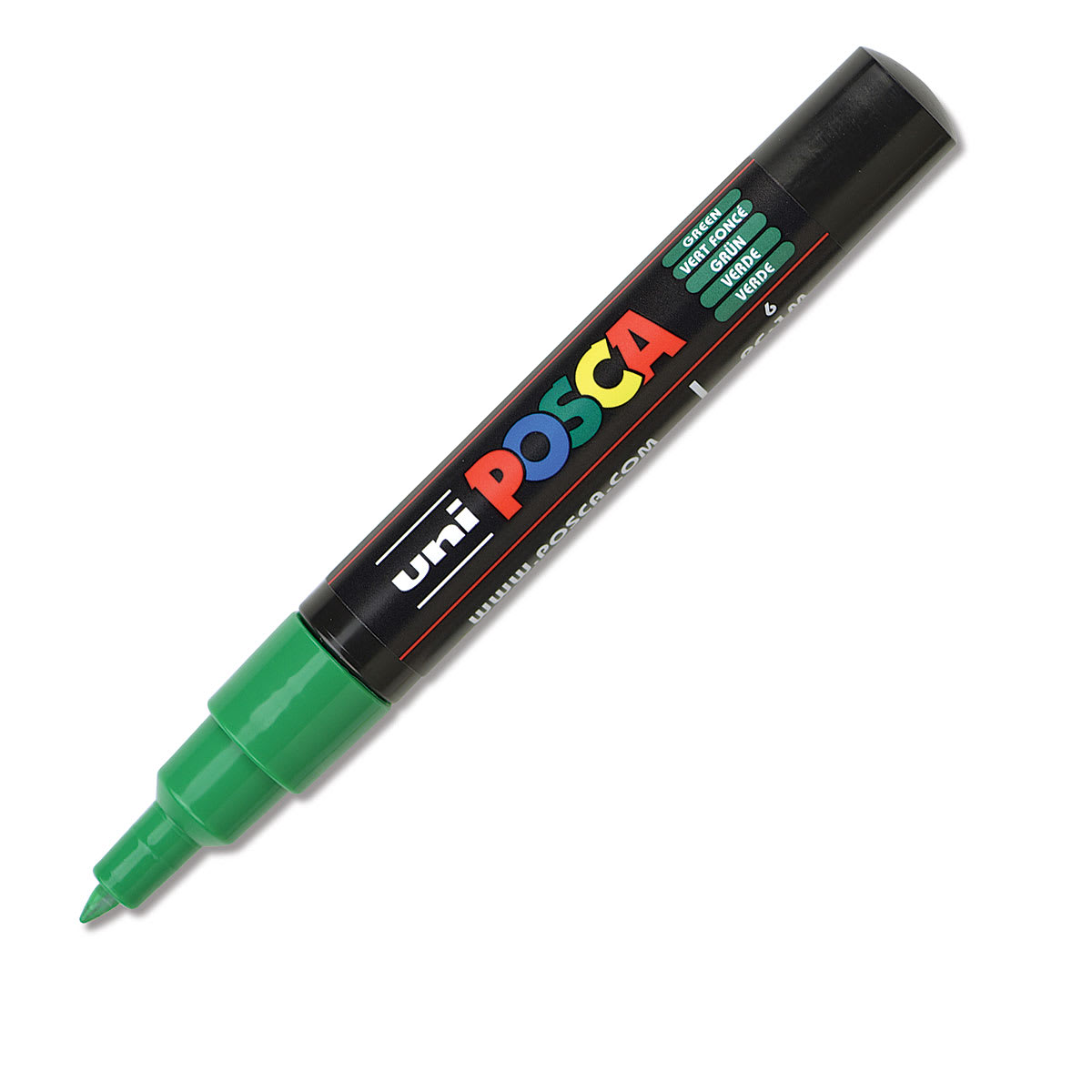 Posca Paint Marker - Green, X-Fine, Bullet Tip, 0.7 mm Posca Paint Marker - Green, X-Fine, Bullet Tip, 0.7 mm