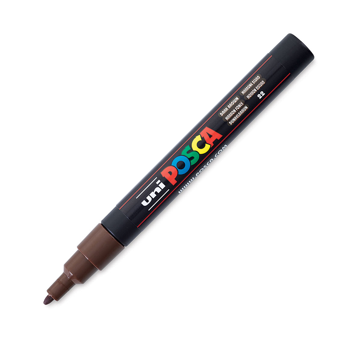 Posca Paint Marker - Dark Brown, Fine, Bullet Tip, 0.9 mm - 1.3 mm Posca Paint Marker - Dark Brown, Fine, Bullet Tip, 0.9 mm - 1.3 mm
