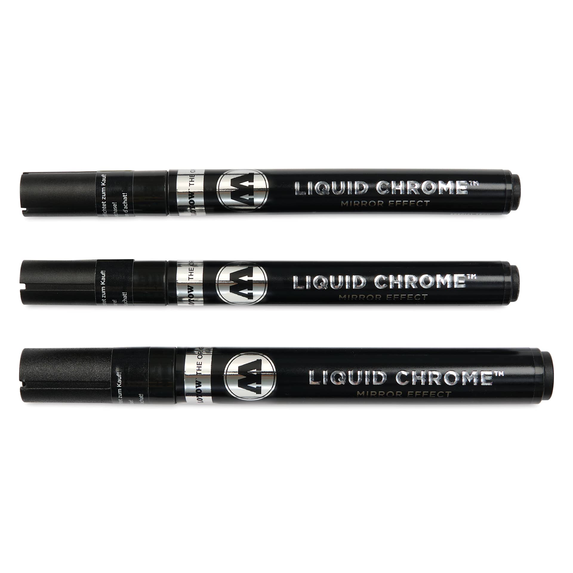 Molotow Liquid Chrome Marker - Assorted, Set of 3, laid out