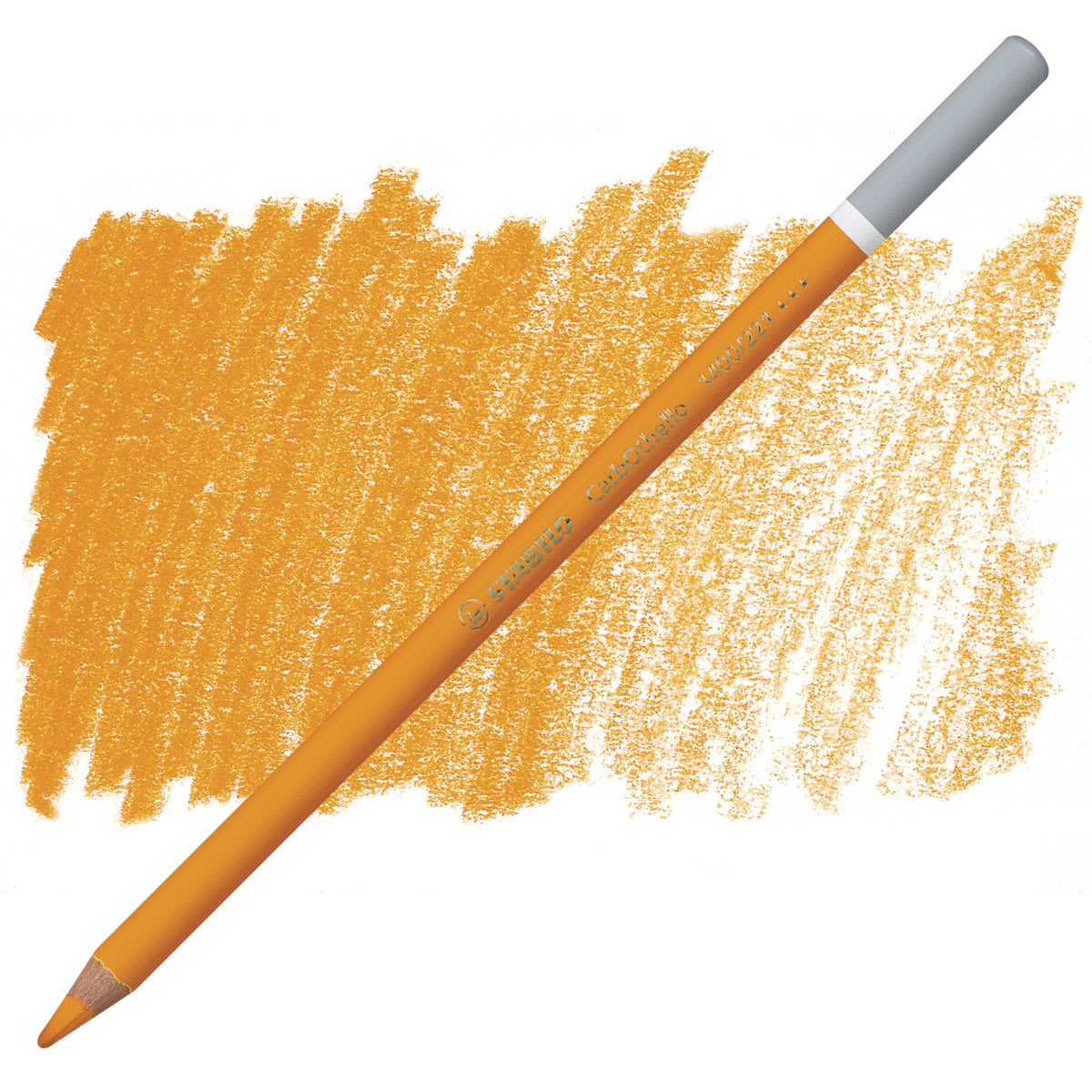 Stabilo CarbOthello Pastel Pencil - Orange pencil and swatch