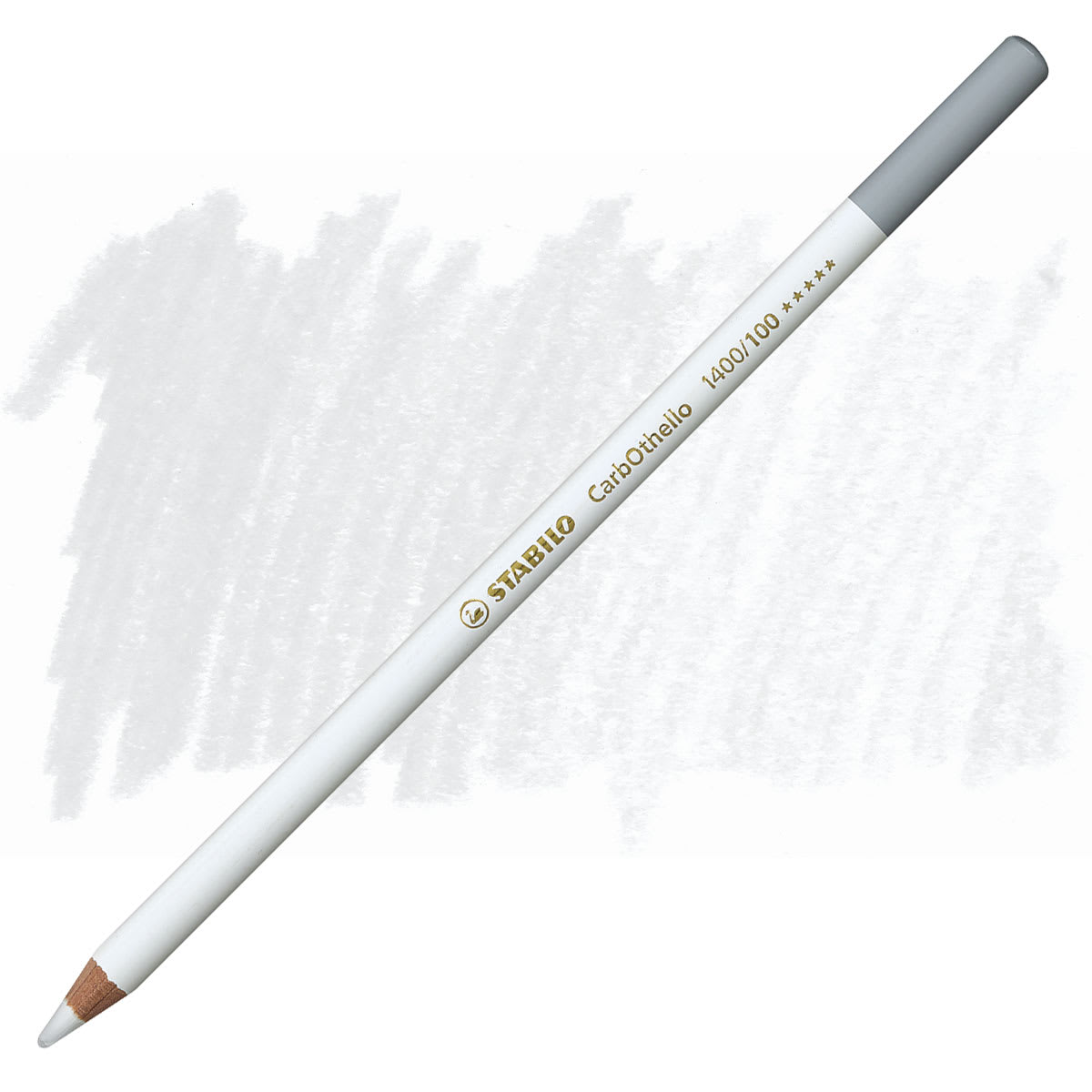 Stabilo CarbOthello Pastel Pencil - Titanium White pencil and swatch