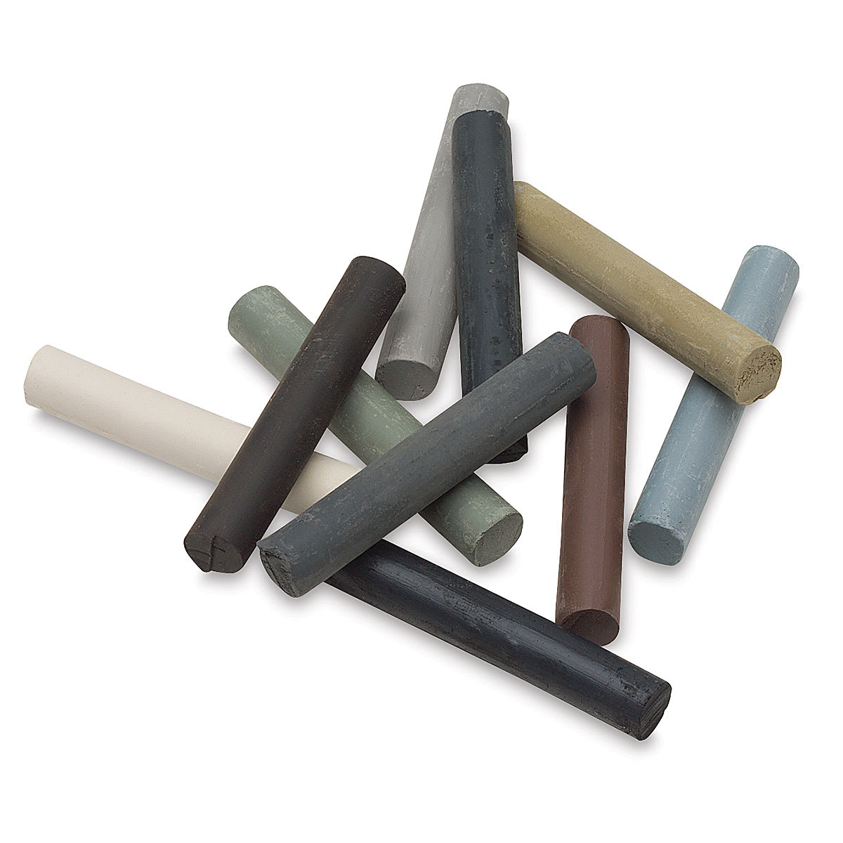 Yarka Assorted Sauce Classic Drawing Crayons - All 10 colors shown stacked randomly
