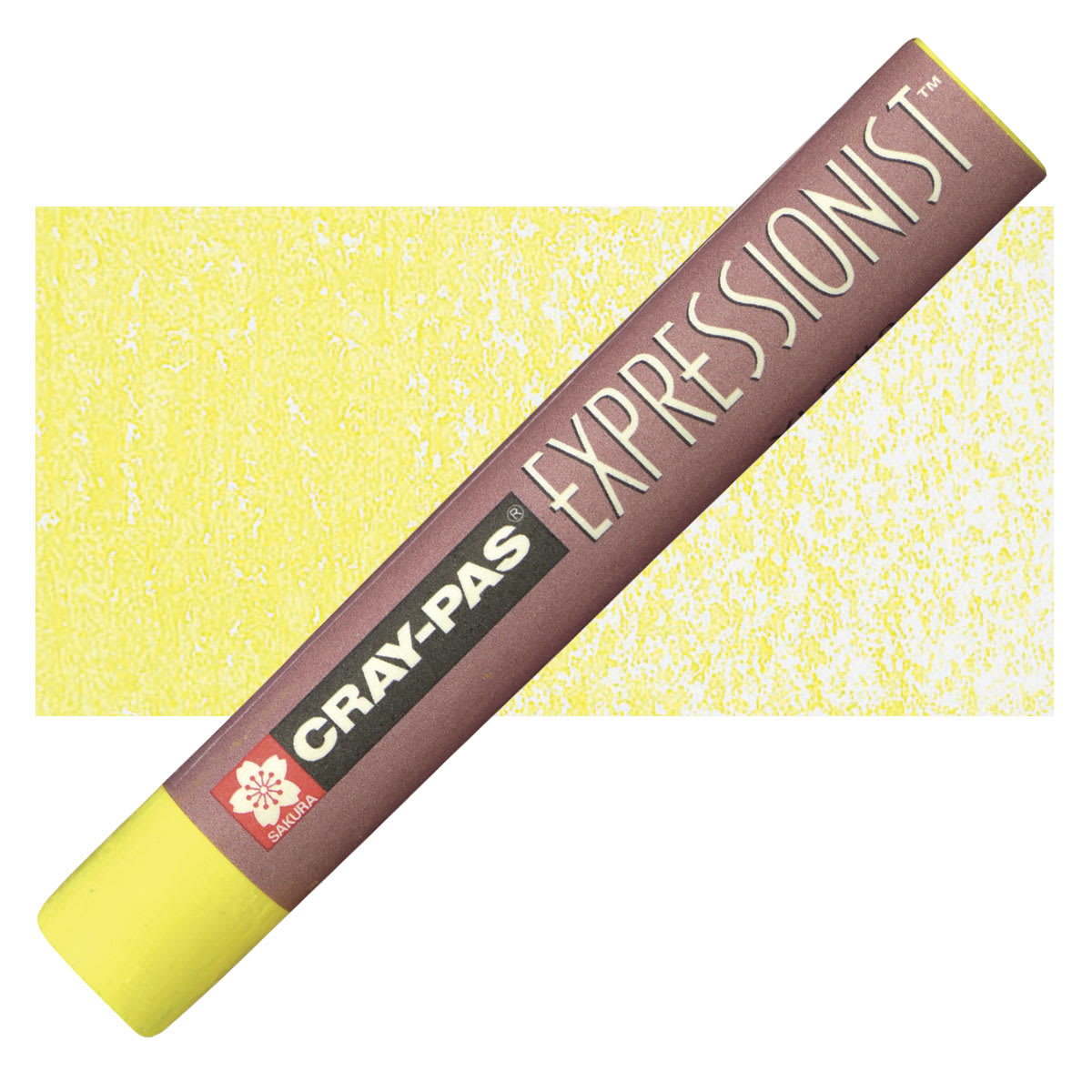 Sakura Cray-Pas Expressionist Oil Pastel - Lemon Yellow oil pastel and swatch