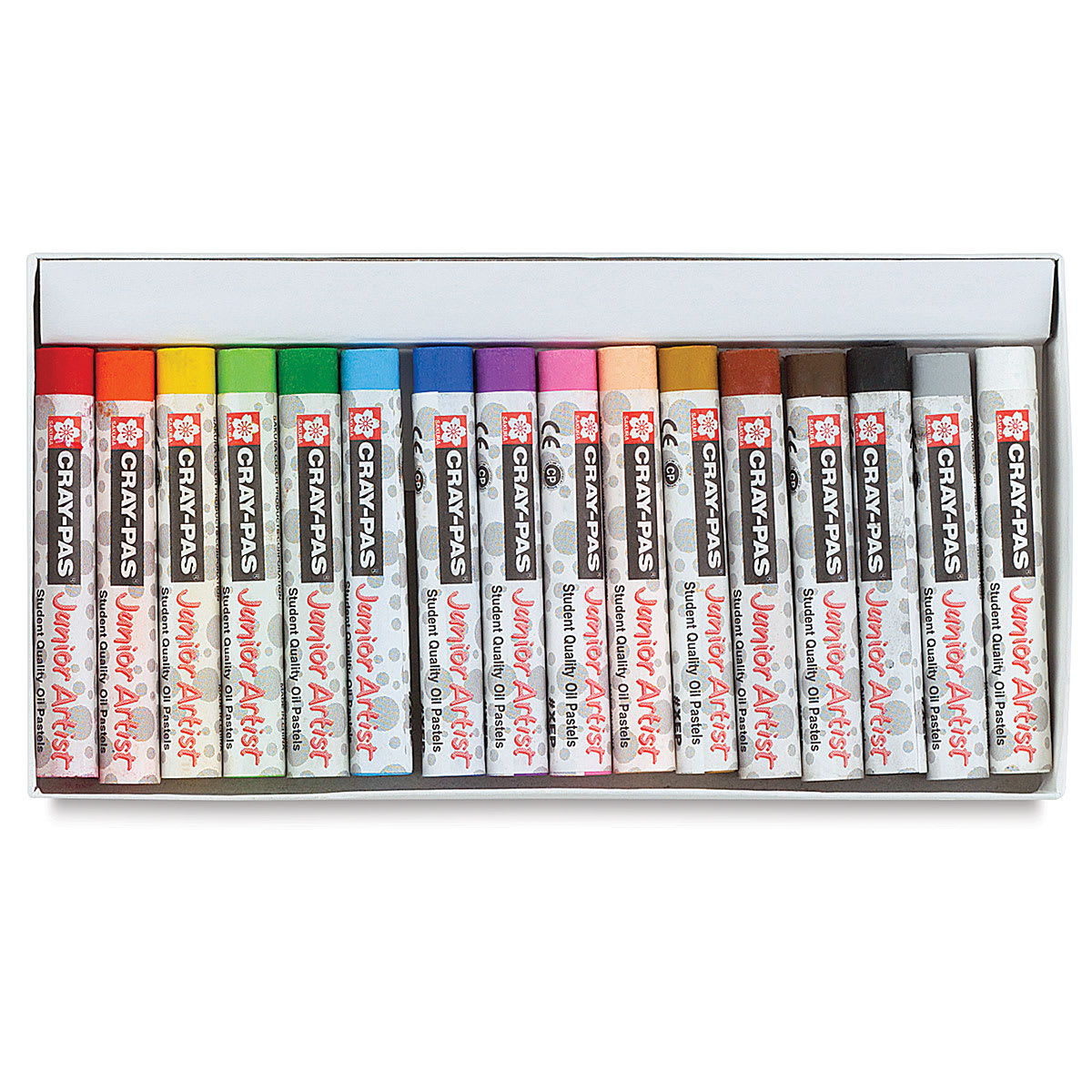Sakura Cray-Pas Junior Artist Oil Pastel Set of 16 Assorted Colors, Inside package Sakura Cray-Pas Junior Artist Oil Pastel Set of 16 Assorted Colors, Inside package