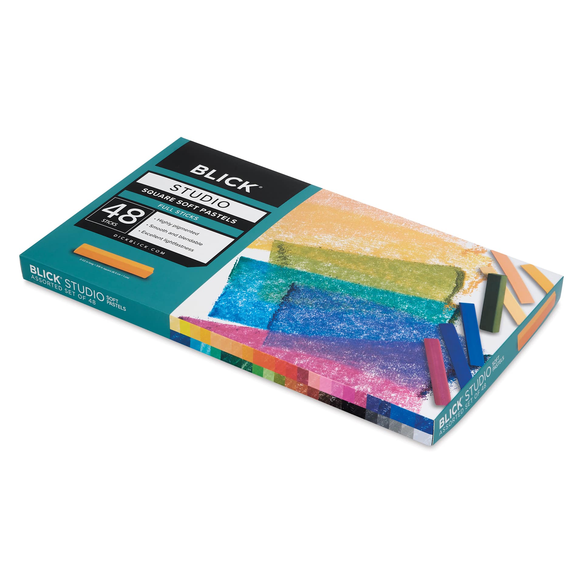 Blick Studio Pastel Set - Assorted Colors, Set of 48, at an angle