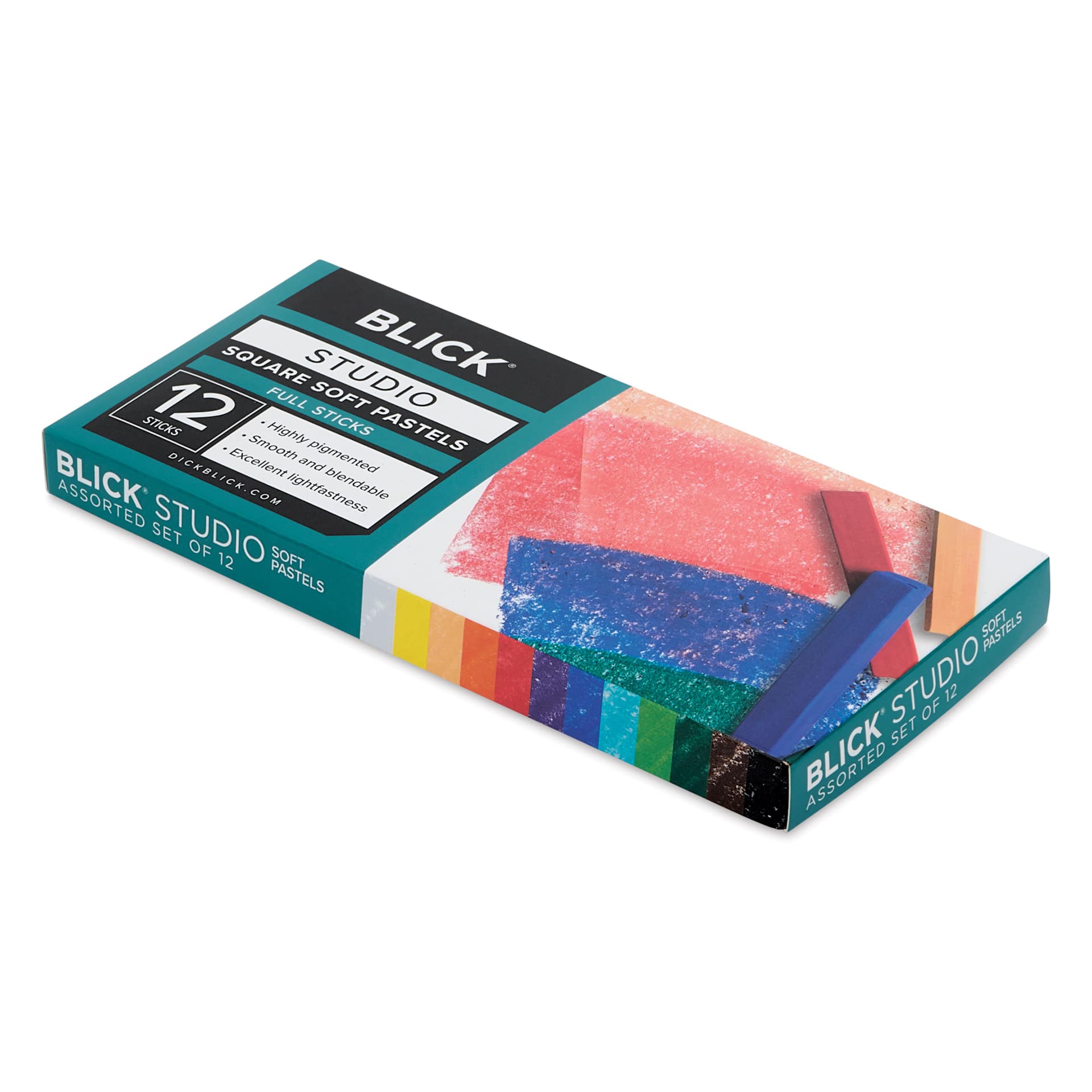 Blick Studio Pastel Set - Assorted Colors, Set of 12, packaging at an angle