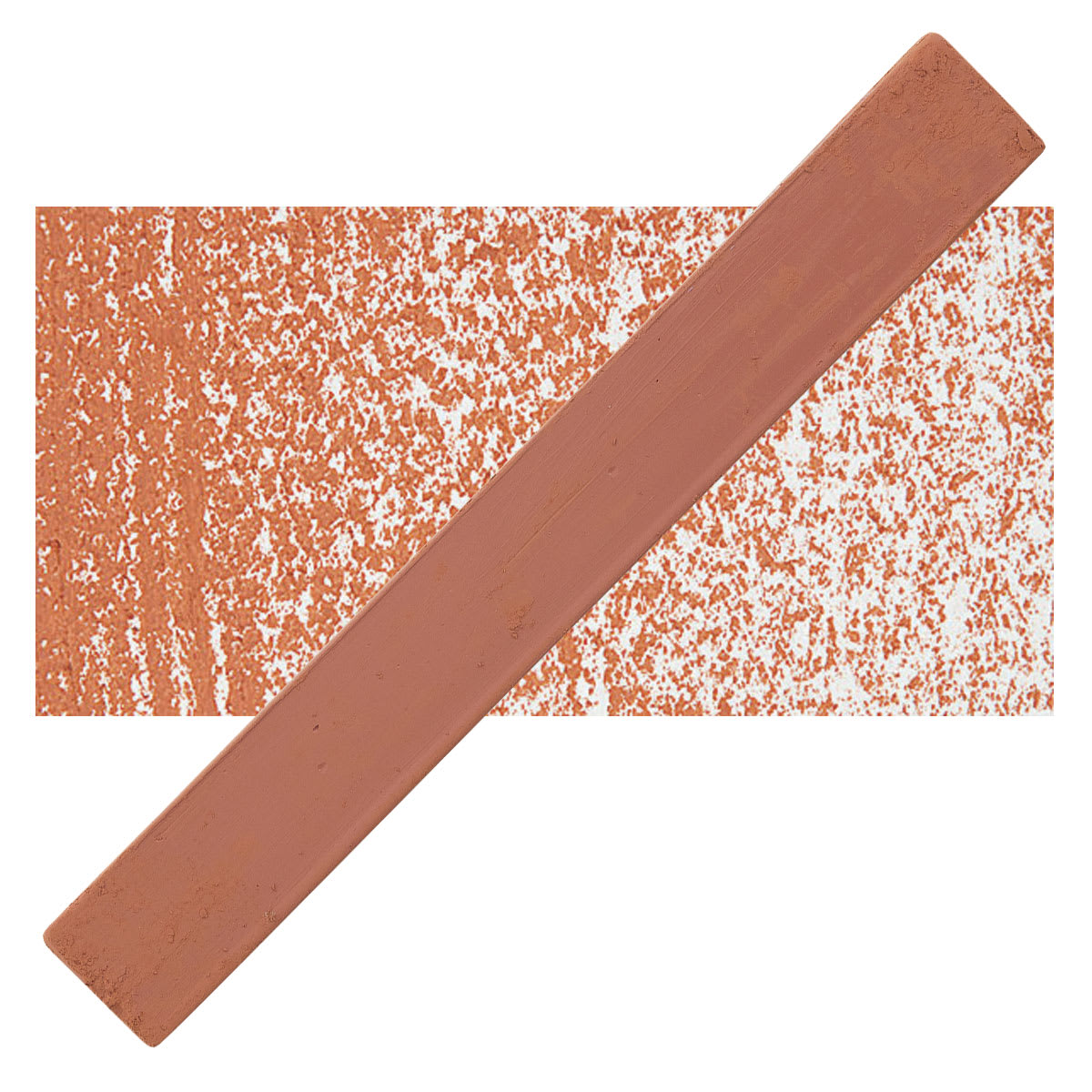 Holbein Artists’ Oil Pastel - Burnt Sienna 3 oil pastel and swatch