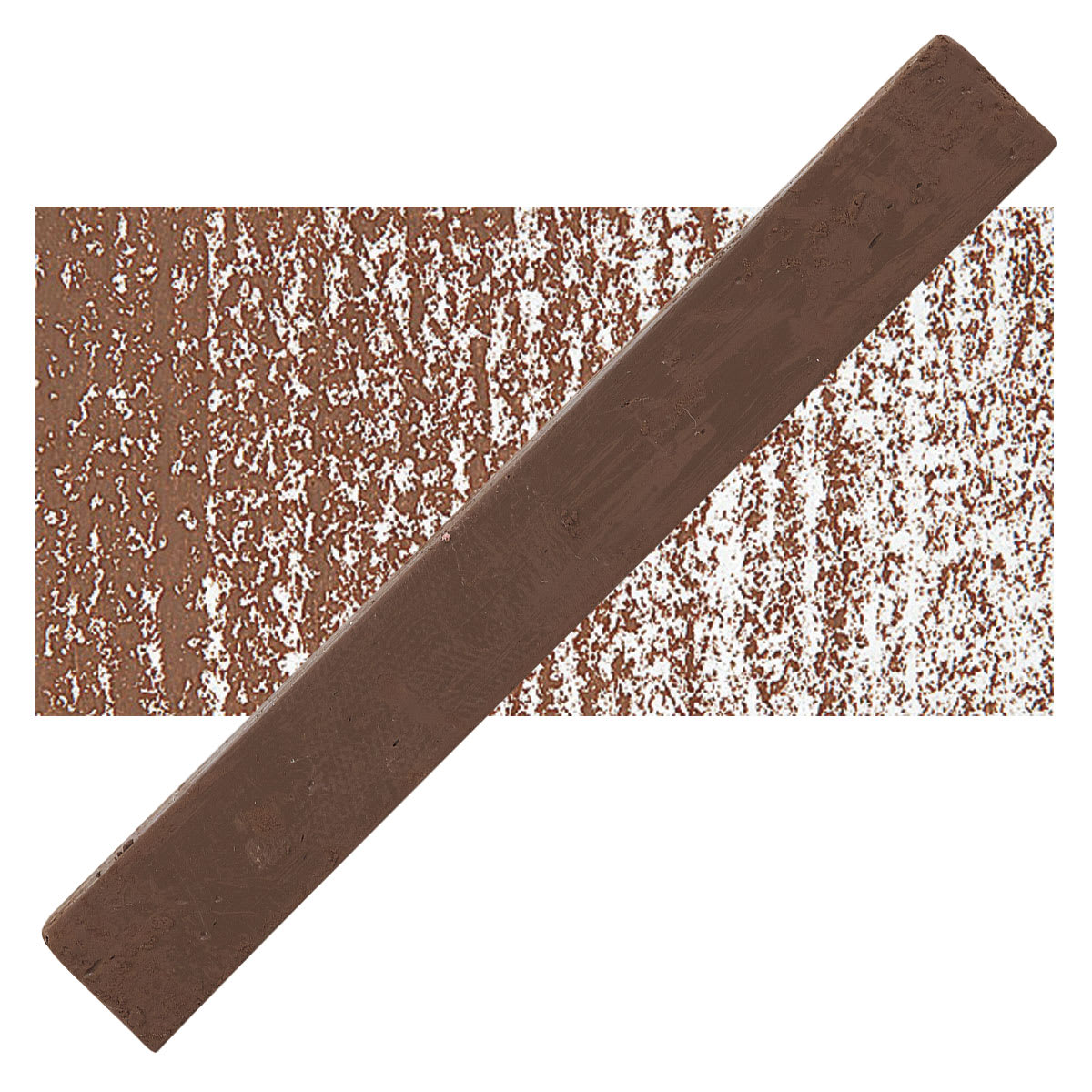 Holbein Artists’ Oil Pastel - Burnt Umber 1 oil pastel and swatch
